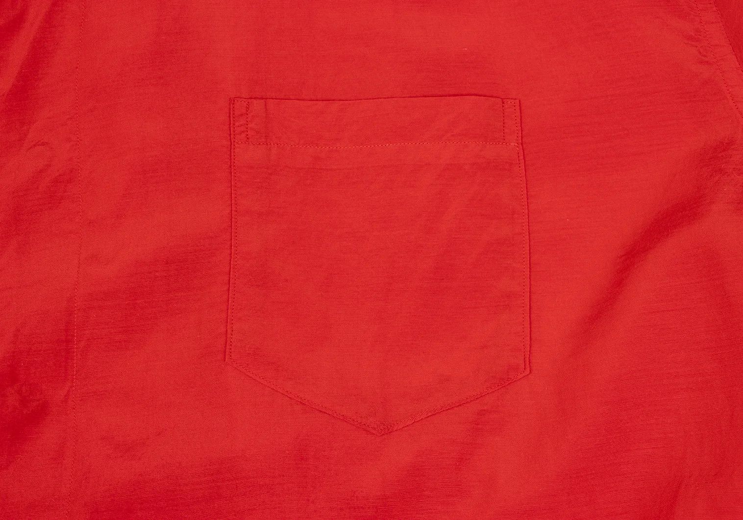 Yohji Yamamoto Yohji Yamamoto Gathered Open Collar Shirt Red Size US M / EU 48-50 / 2 - 5 Thumbnail