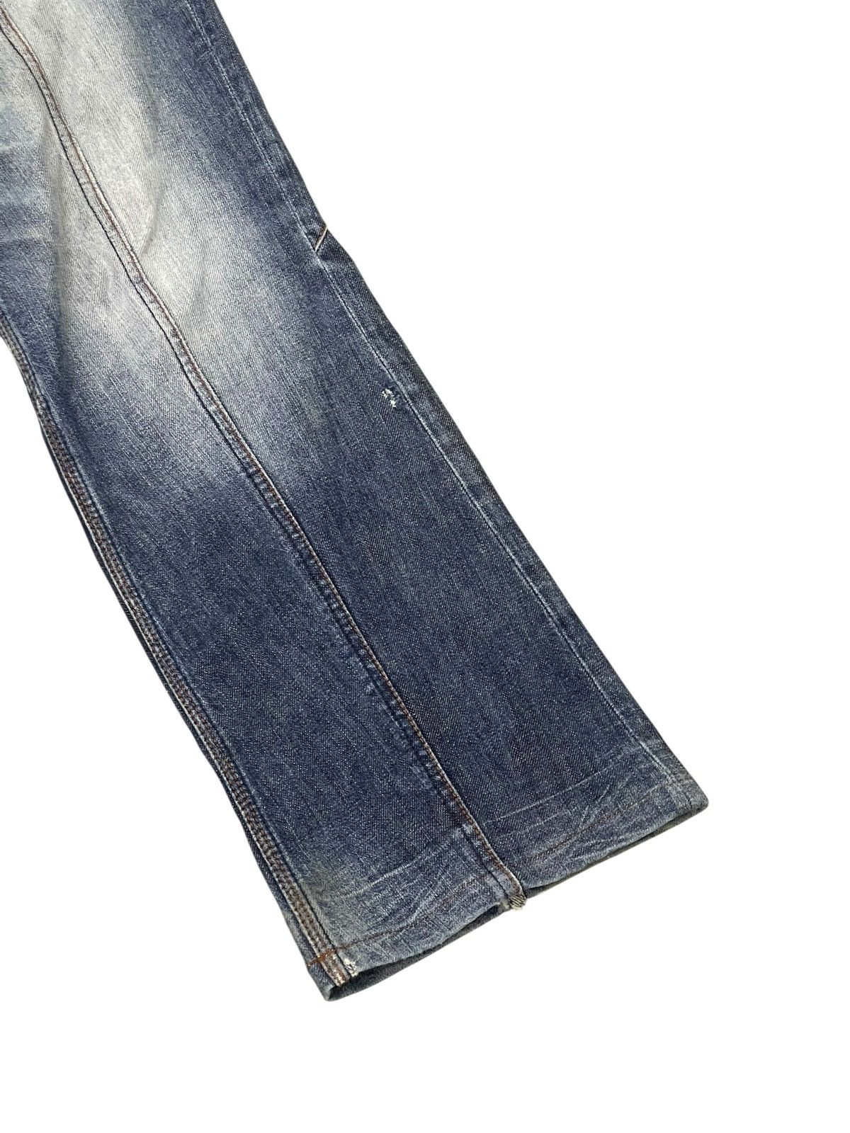 Japanese Brand Slim Slight Flare Jeans Nicole Club Distress Boot Cut 2🟦4 Size US 31 - 12 Thumbnail