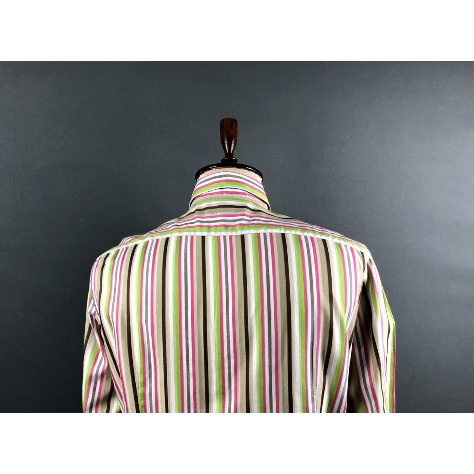 Etro ETRO Mens Shirt Size 44 Multicolor Cotton Striped - US BUYER NOTE Size US XXL / EU 58 / 5 - 4 Thumbnail