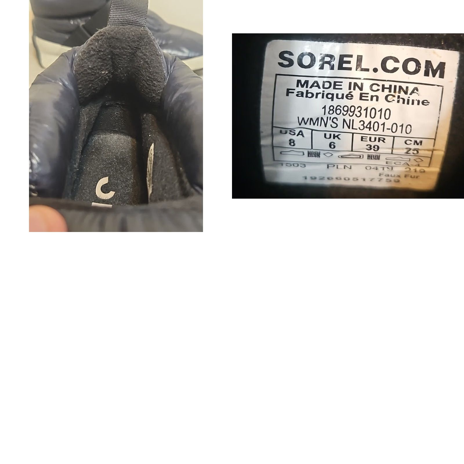 SOREL Sorel Out ’N About Snow Boots Blue Women’s Size 8 M Ankle Nylon Waterproof Cushioned Insulated Slip On Size US 8 / IT 38 - 8 Thumbnail
