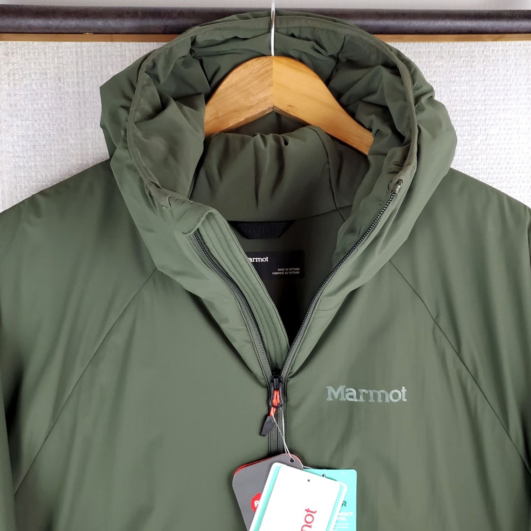 Marmot Marmot Jacket 2XL Hooded Primaloft Silver Insulated Full Zip Nylon Winter Ski Coat Mens Green Od Green Nori Oliv Drab Size US XXL / EU 58 / 5 - 4 Thumbnail