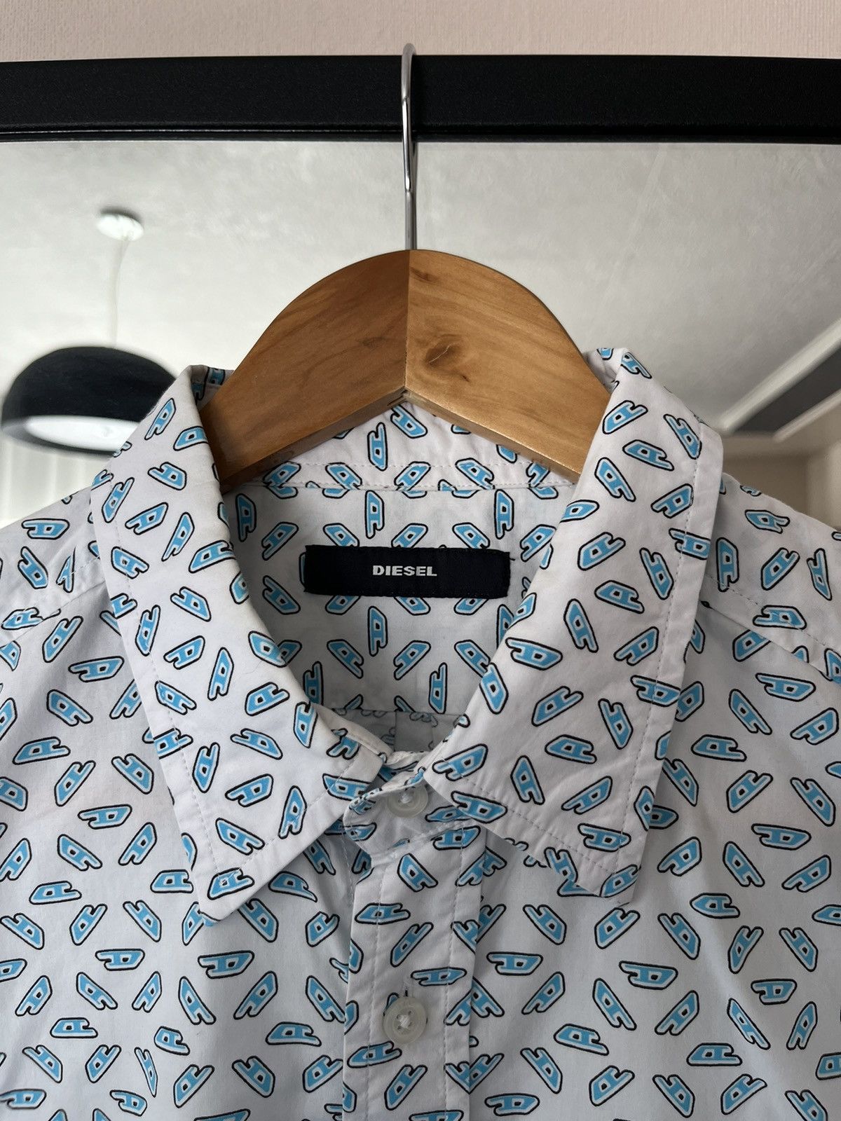 Diesel Diesel Monogram Multilogo D Y2K Button Shirt Longsleeve L Size US L / EU 52-54 / 3 - 3 Thumbnail