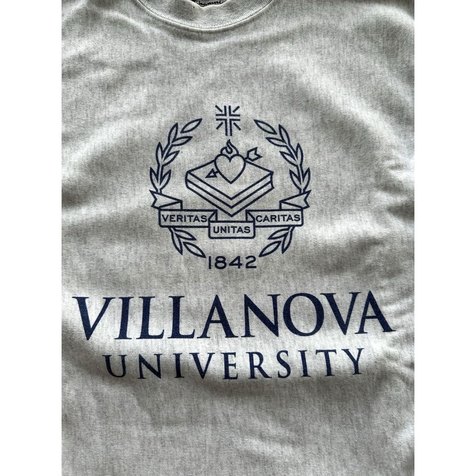 Champion VINTAGE Champion Reverse Weave Sweatshirt Cat/ Villanova University Champion Reverse Weave Crewneck Size S 90s Men Gray Short Sleeve? Size US S / EU 44-46 / 1 - 2 Thumbnail