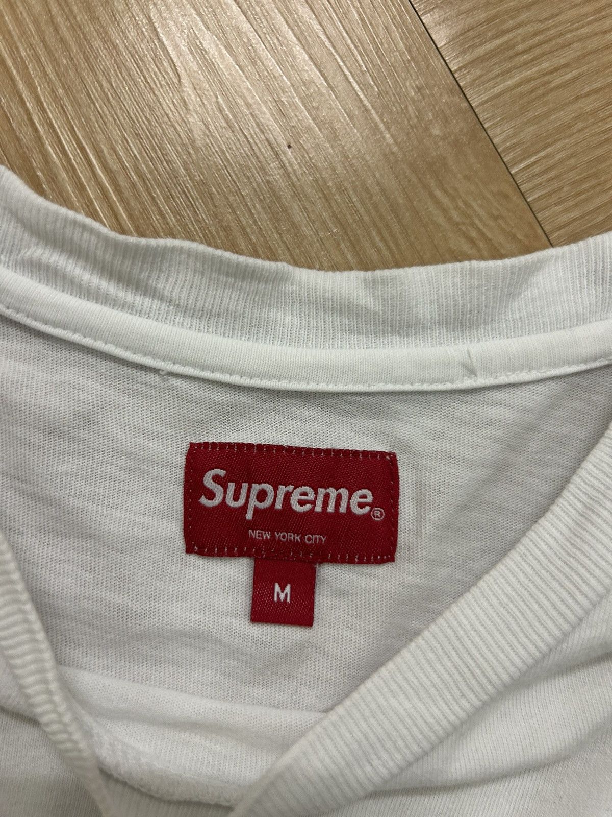 Supreme Supreme Washed Script Short-Sleeve Top 'White' Size US M / EU 48-50 / 2 - 7 Thumbnail