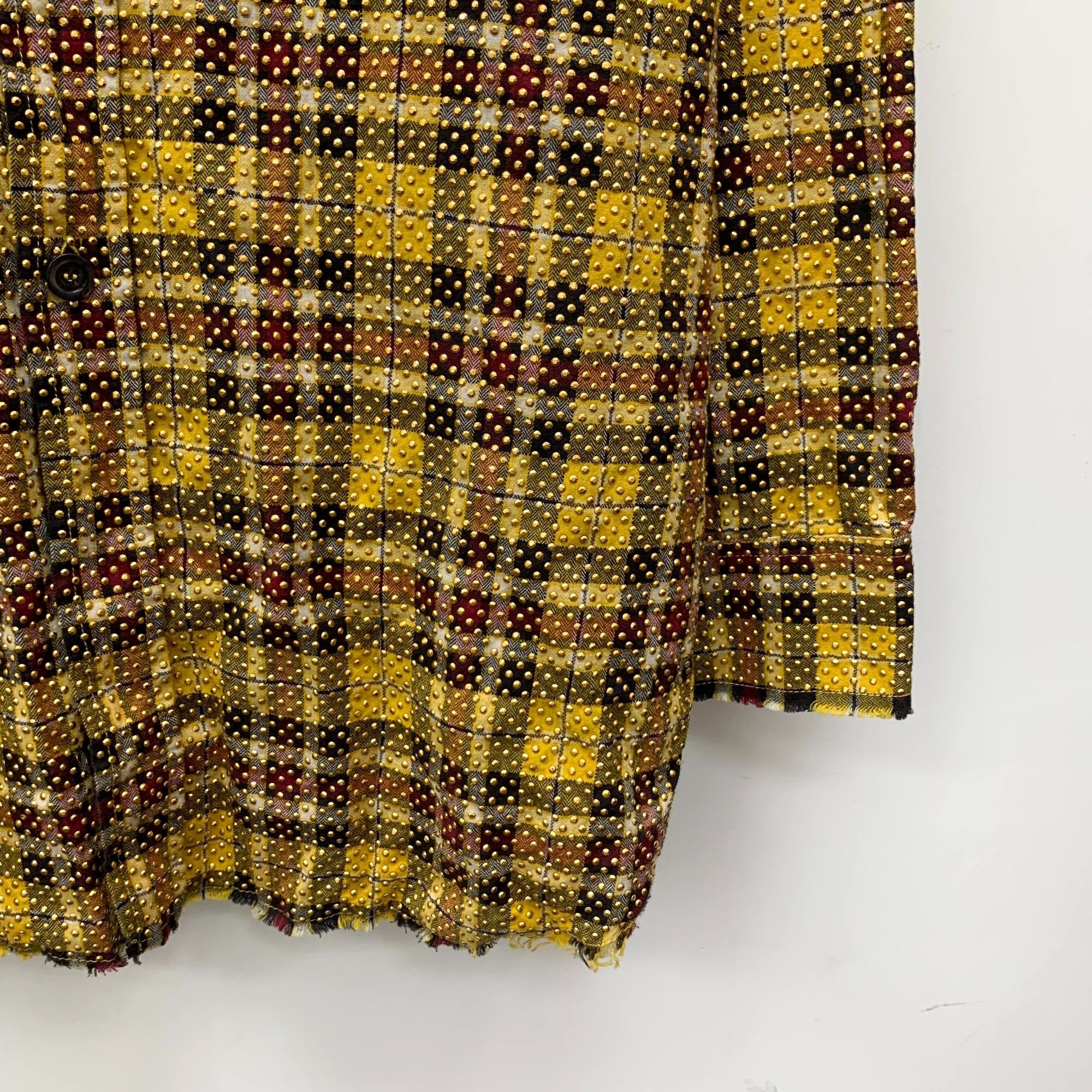 Faith Connexion Faith Connexion Yellow Beaded Checkered Oversize Shirt Long- Size S / US 4 / IT 40 - 5 Thumbnail