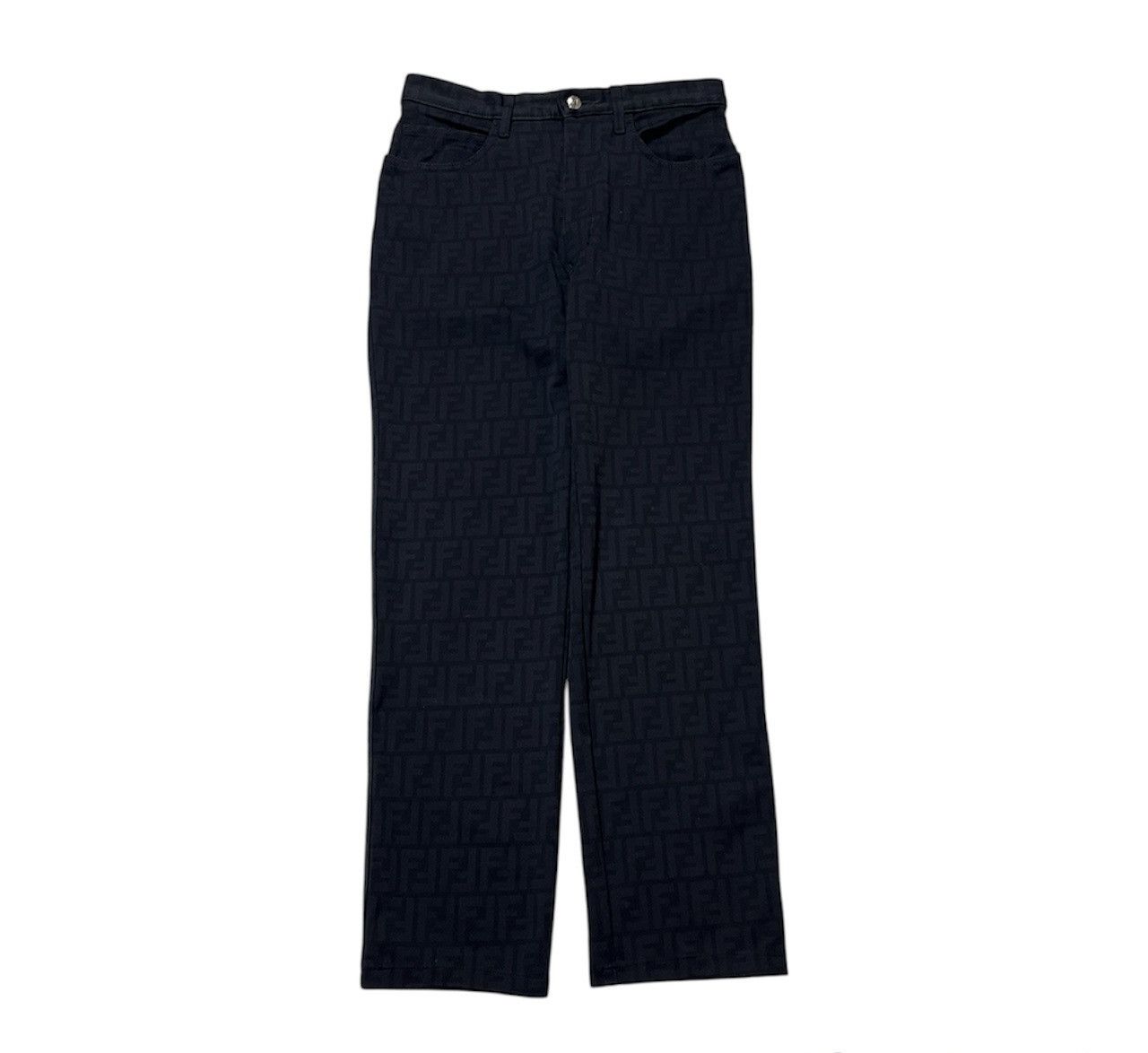 Designer × Fendi × Vintage Vintage Fendi monogram full print casual pants trousers logo Size 33" - 1 Thumbnail