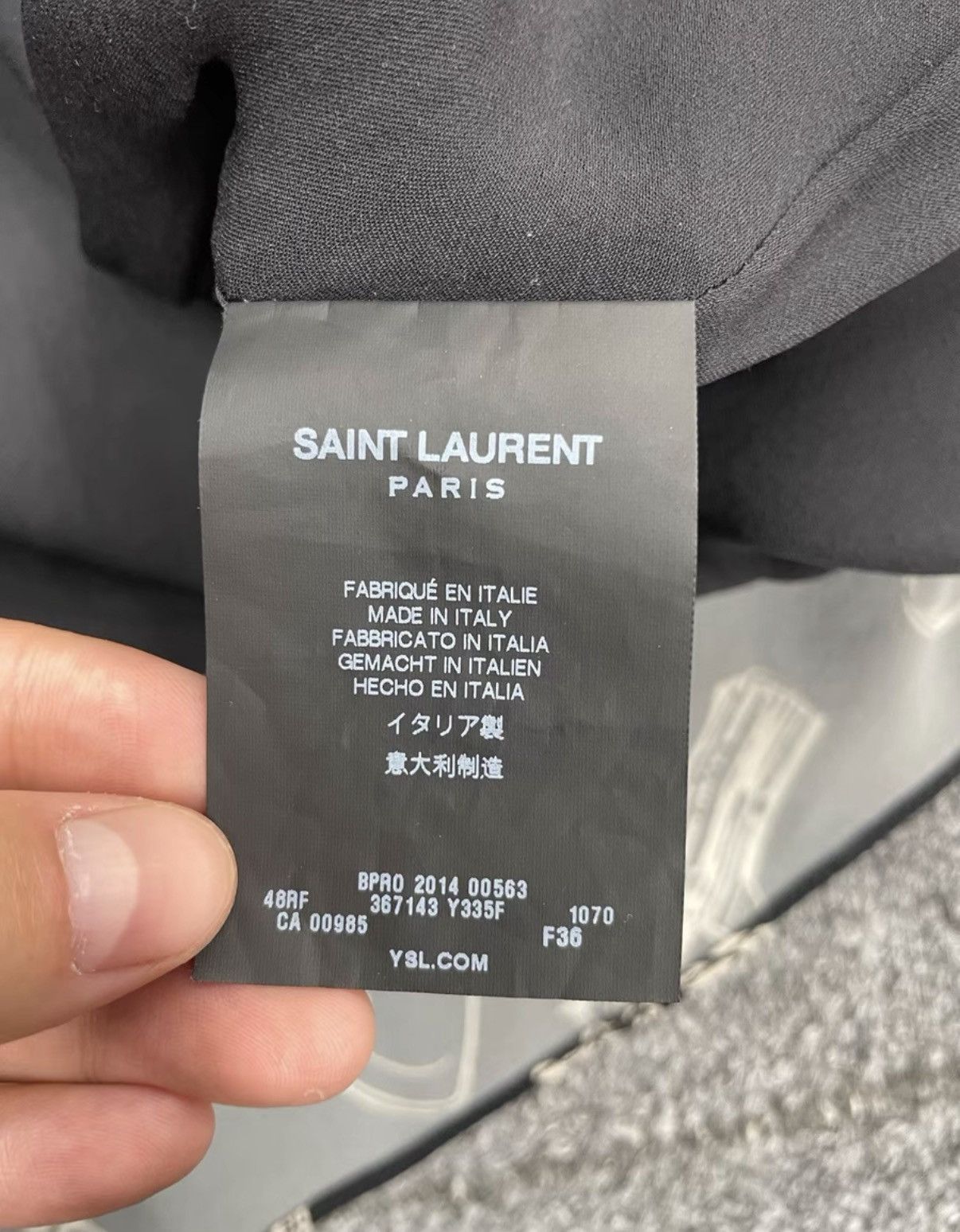 Saint Laurent Paris Saint Laurent SLP Printed Dress K12 Size XS / US 0-2 / IT 36-38 - 3 Thumbnail