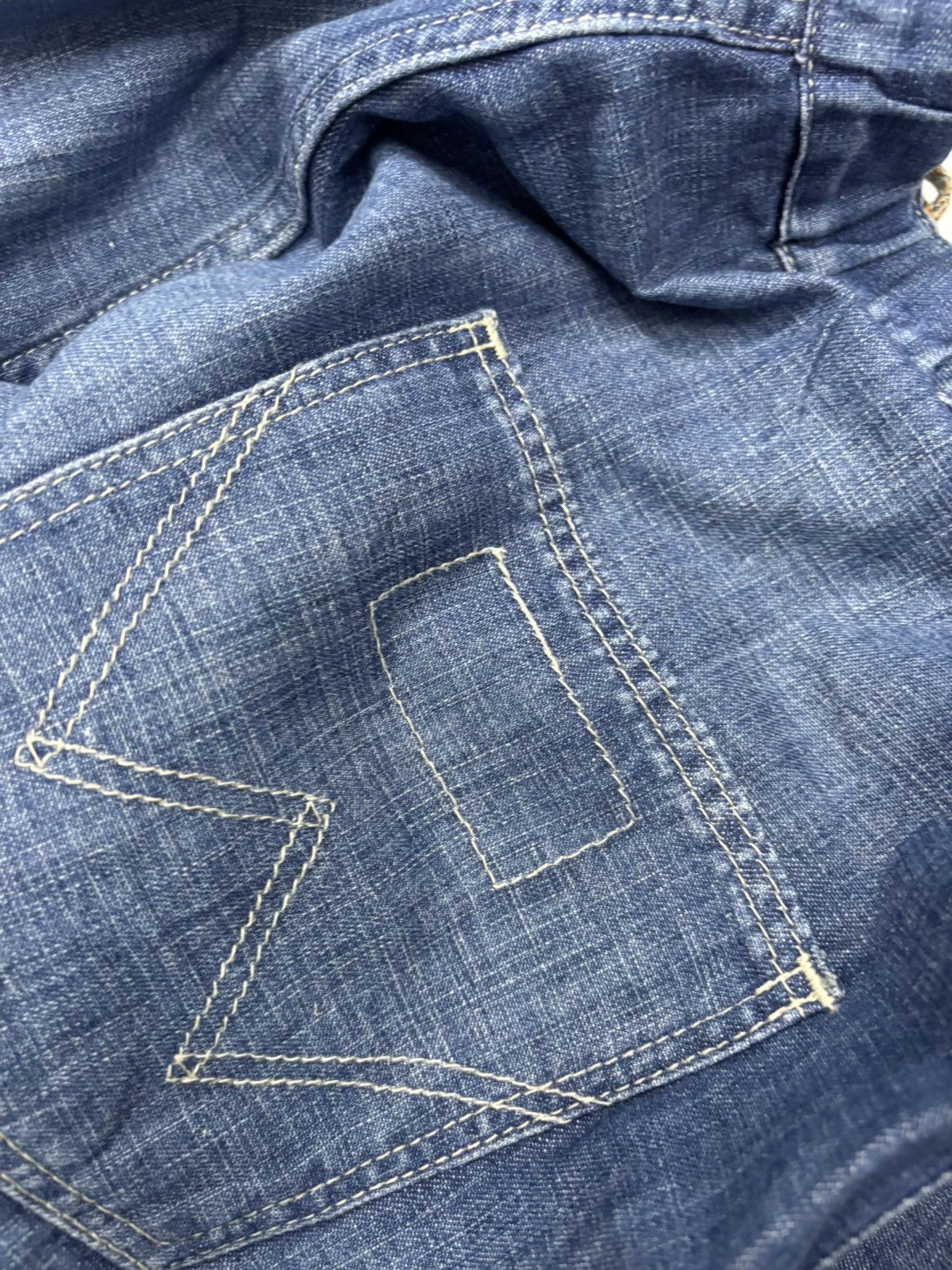 Kapital VINTAGE WRANGLER BAKER DENIM PANTS Size US 32 / EU 48 - 11 Thumbnail