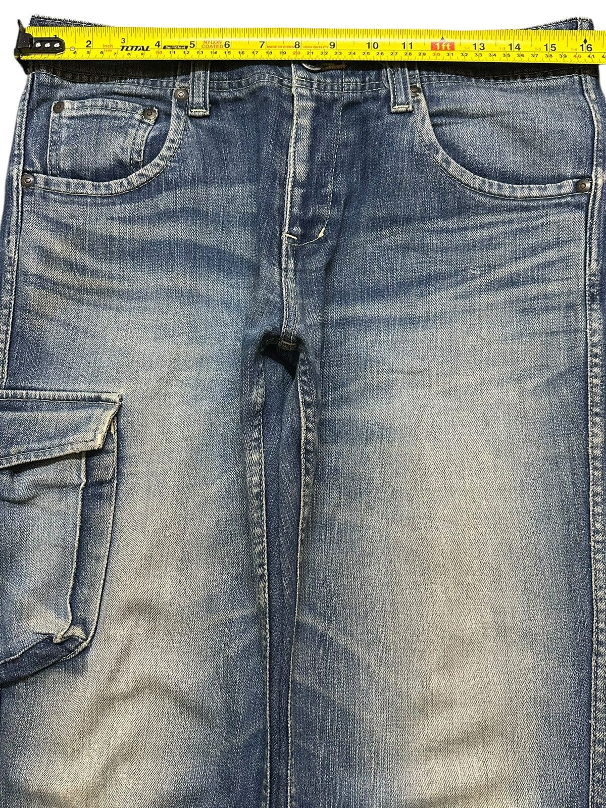 Johnbull Vintage Japan Johnbull Mud Wash Faded Whisker Style Jeans Size US 32 / EU 48 - 12 Thumbnail