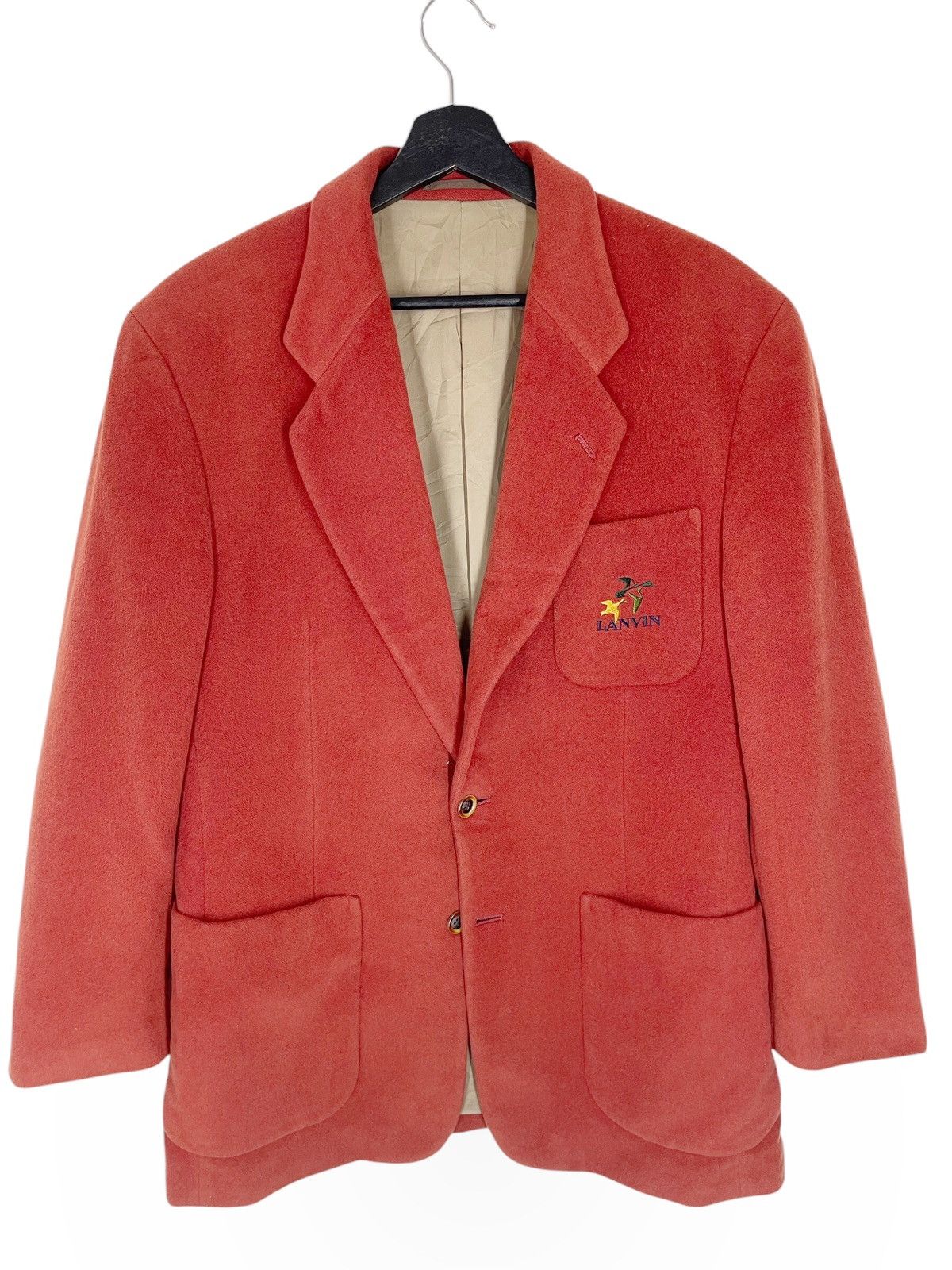 Lanvin VINTAGE LANVIN PARIS SPELLOUT WOOL JACKET Size US L / EU 52-54 / 3 - 1 Thumbnail