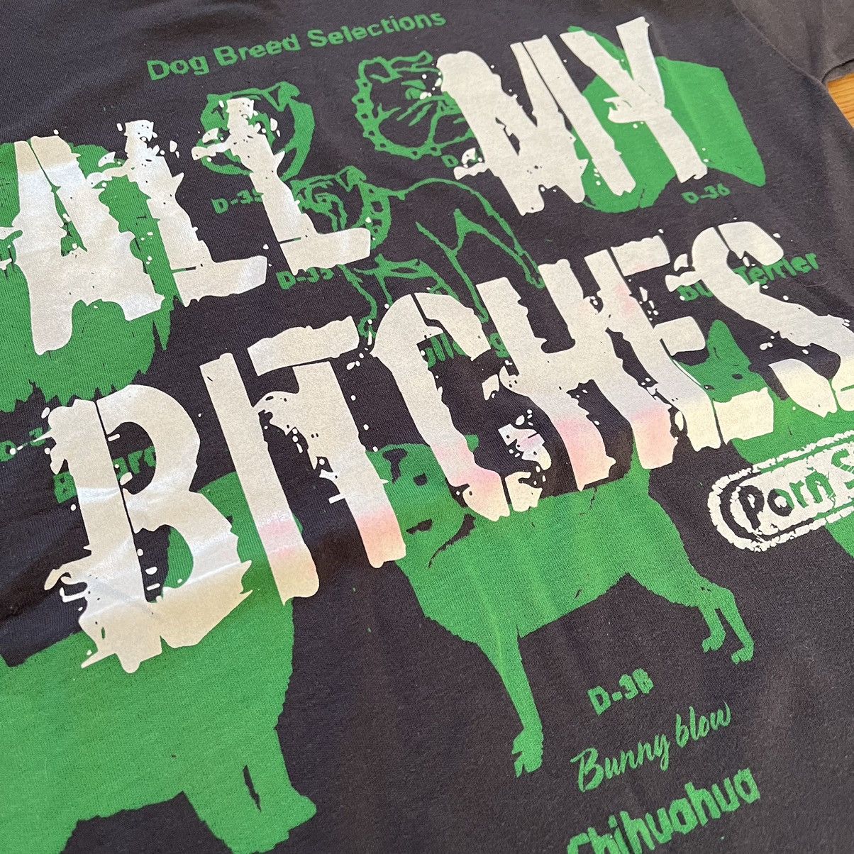 Vintage Porn Star “all my bitches” t-shirt vintage Size M / US 6-8 / IT 42-44 - 2 Thumbnail
