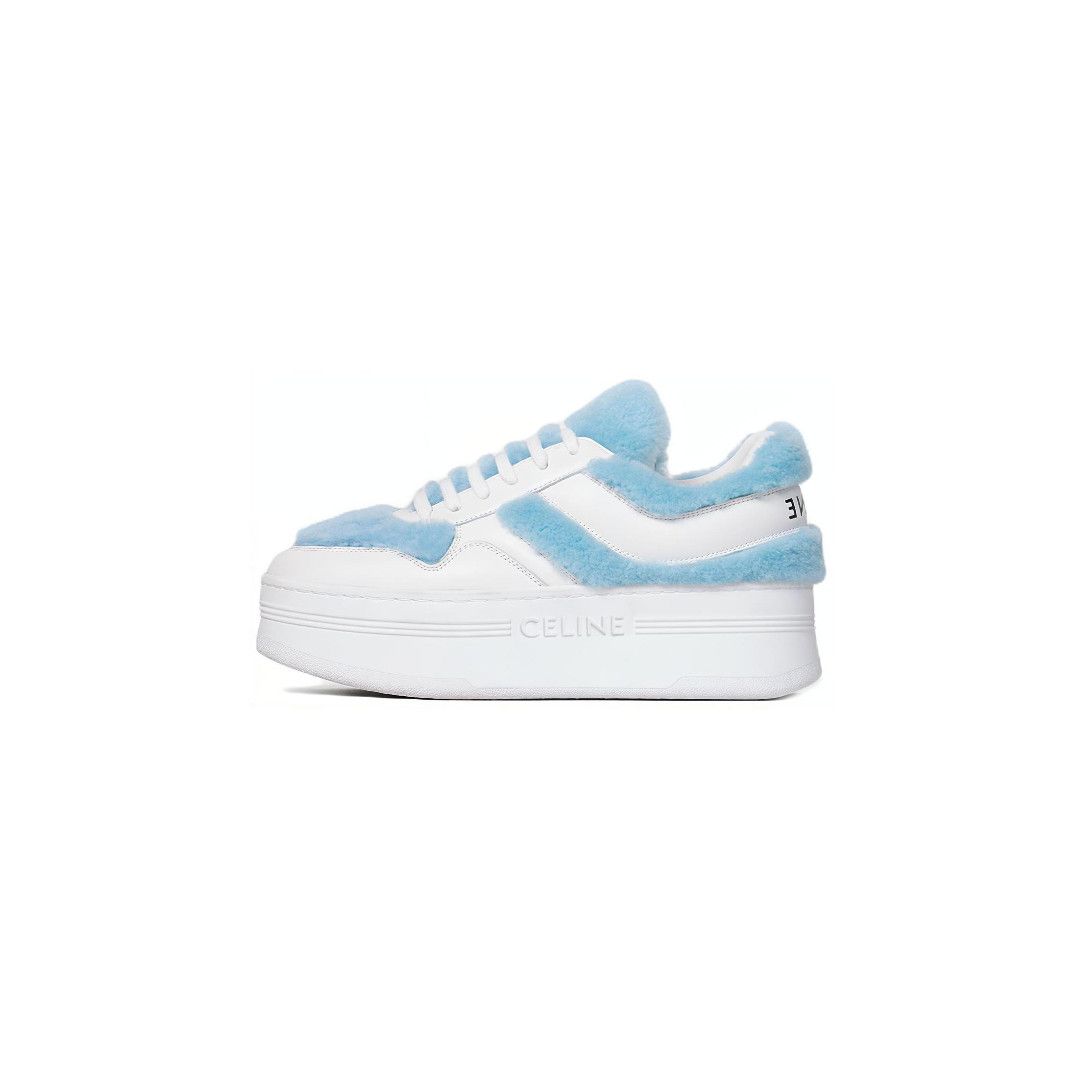 Celine o1bcso1str0925 348543705C Hi-Top Sneakers White/Light Blue Size US 6 / IT 36 - 1 Preview