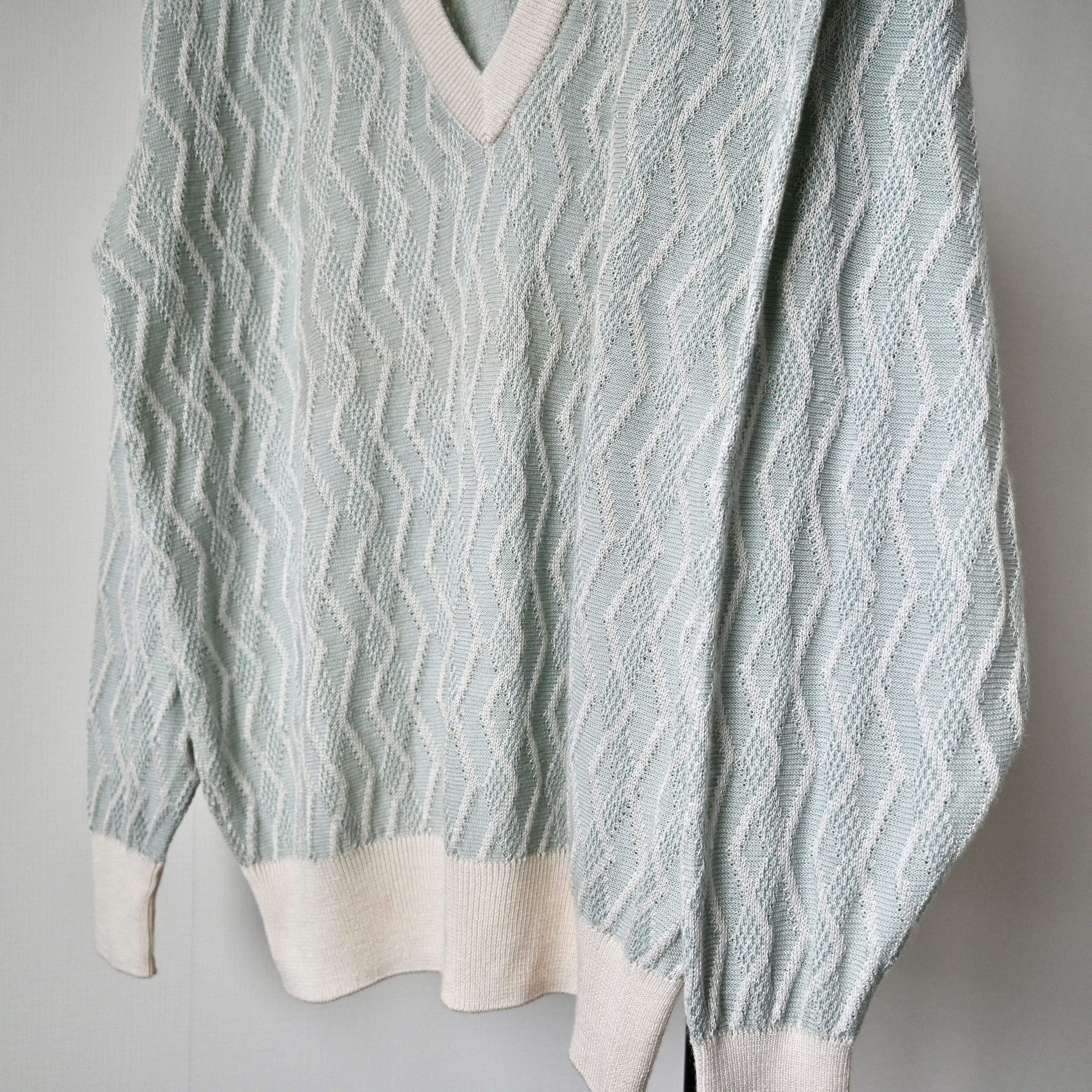 Jaeger VTG 1990s JAEGER cotton ramie blend sweater, made in England Size US L / EU 52-54 / 3 - 8 Thumbnail