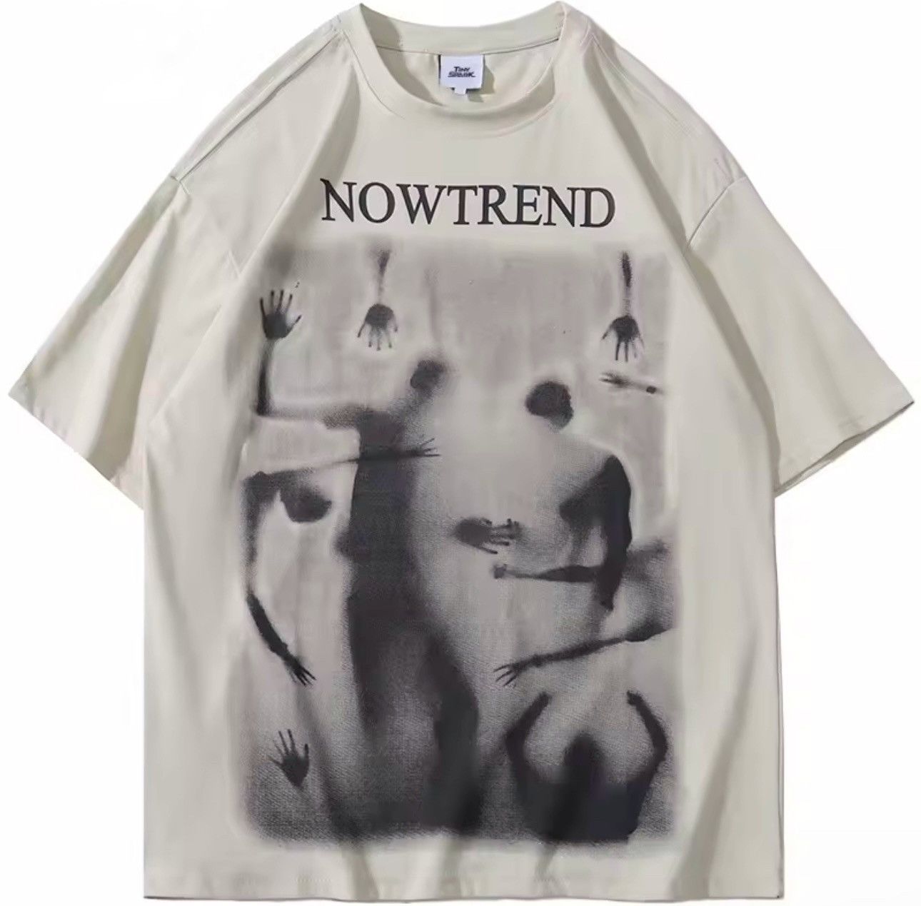 Japanese Brand 90s Design Shadow Printed Gothic Vintage T-Shirt Size US L / EU 52-54 / 3 - 1 Thumbnail