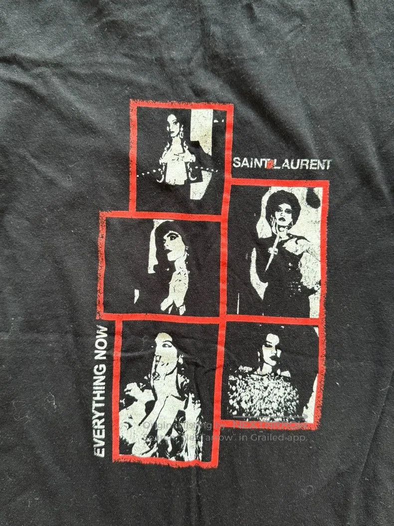 Yves Saint Laurent YSL Saint Laurent Black Graphic T-Shirt. Size US M / EU 48-50 / 2 - 6 Thumbnail