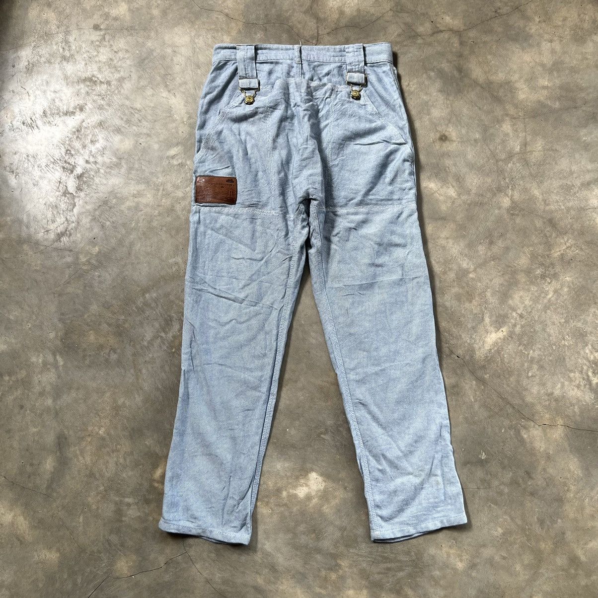 Issey Miyake Mercibeaucoup Issey Miyake Overalls Baggy Blue Denim Pants Size US 31 - 1 Thumbnail