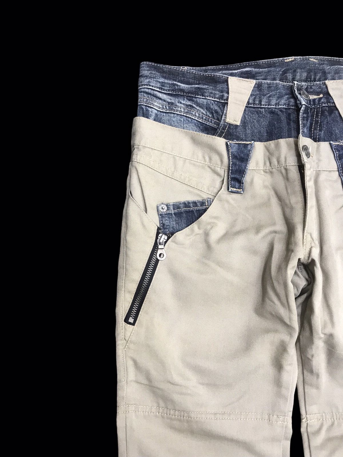 PPFM 💥DOUBLE WAIST 💥RARE ARCHIVAL PPFM Japan Hybrid Pant F343 Size US 31 - 3 Thumbnail