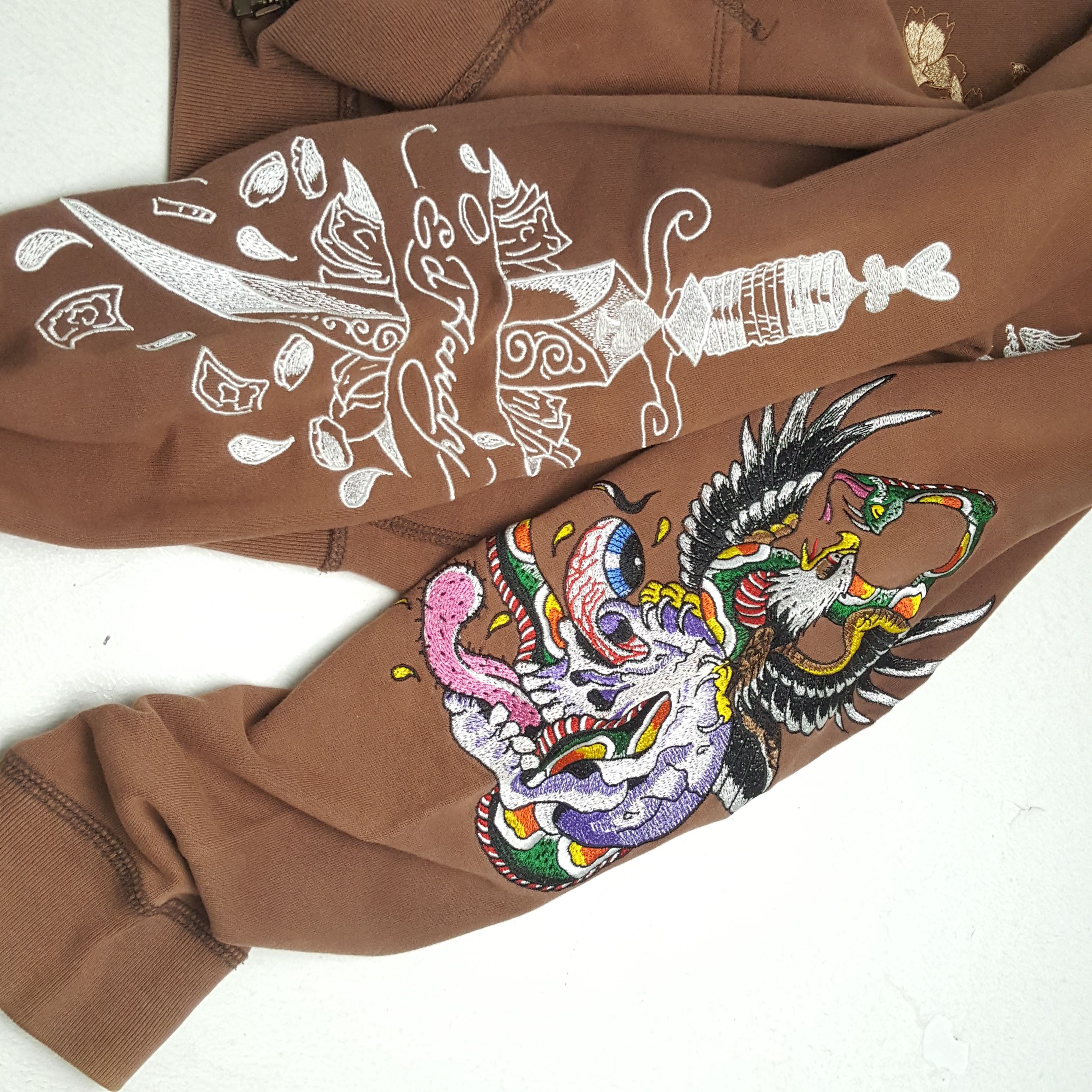 Christian Audigier × Ed Hardy × Vintage Vintage ED HARDY by CHRISTIAN AUDIGIER Fashion Brand Hoodies Size US M / EU 48-50 / 2 - 7 Thumbnail