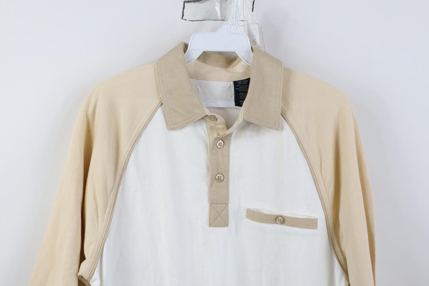 Vintage Vintage 90s Streetwear Block Raglan Collared Polo Shirt Mob Size US S / EU 44-46 / 1 - 2 Thumbnail