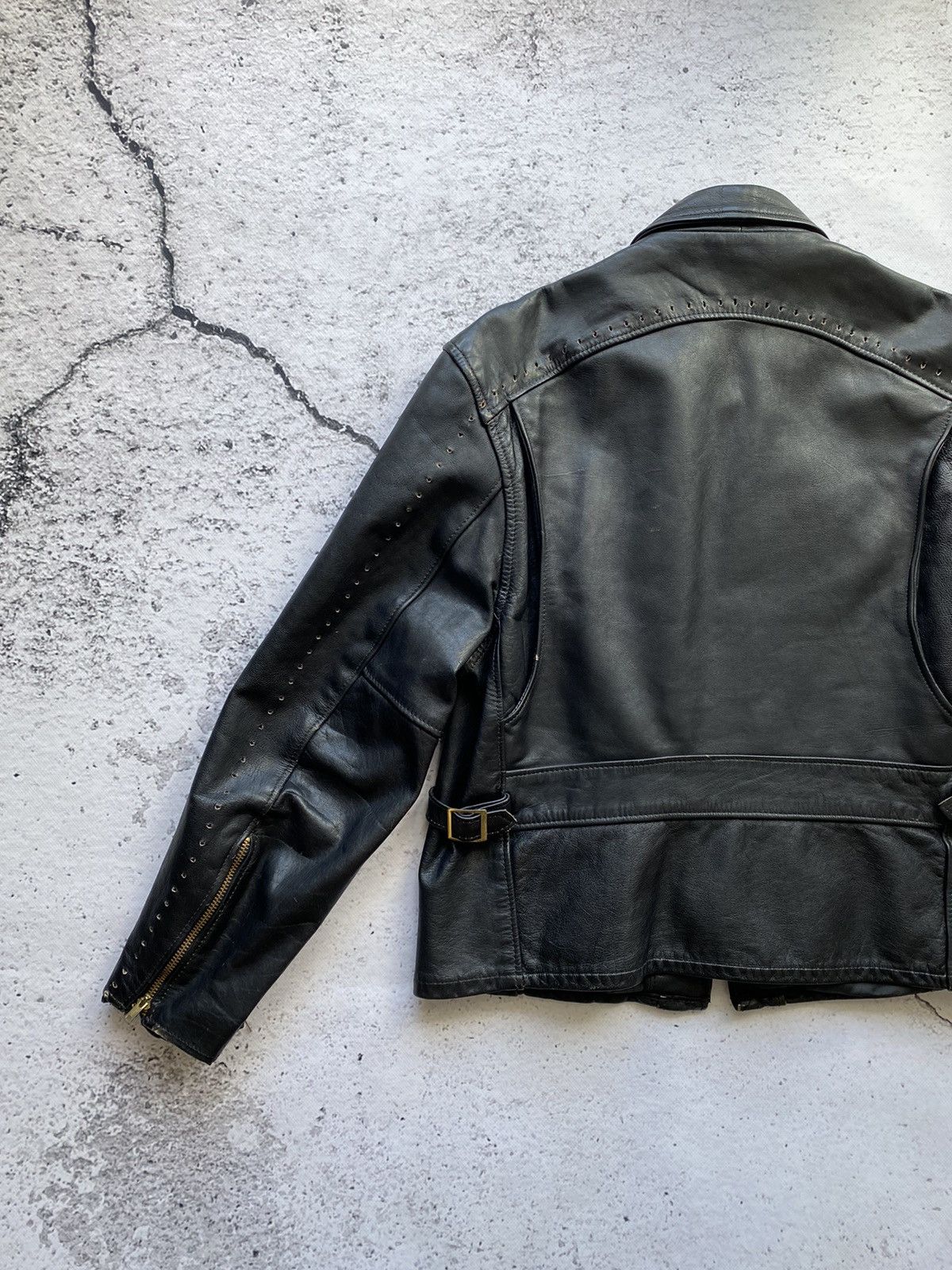 Other Steinmark men’s rare leather motorcycle jacket talon zipper Size US S / EU 44-46 / 1 - 7 Thumbnail