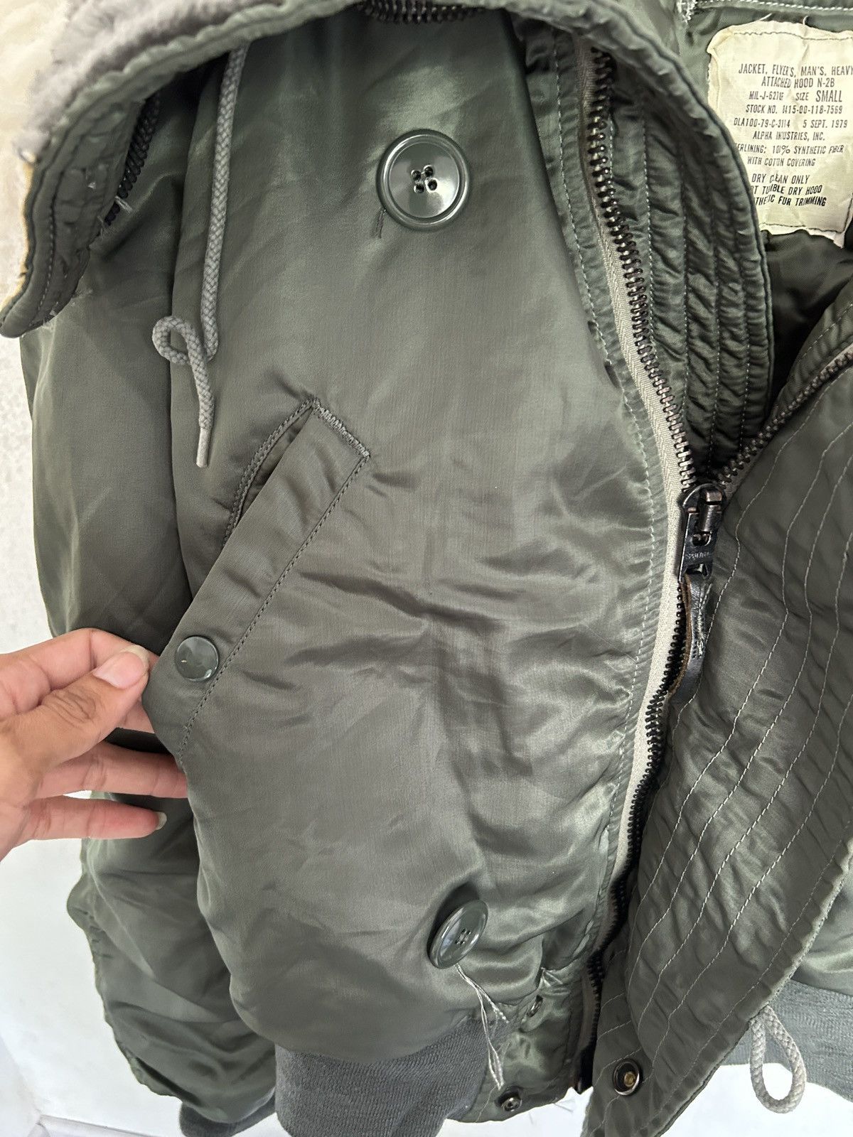 Alpha Industries 1979 N2B Alpha Industries Faux Fur Bomber Jacket Size US S / EU 44-46 / 1 - 8 Thumbnail
