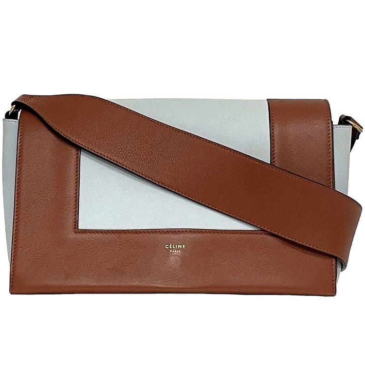Celine CELINE Shoulder Bag Brown Leather Size ONE SIZE - 1 Thumbnail