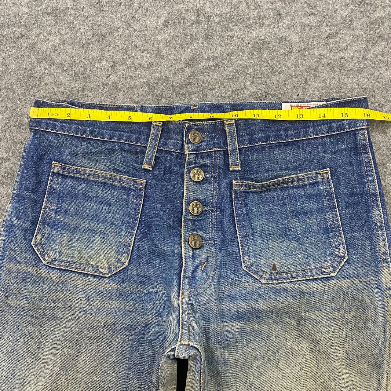 Big John 💥Best Offer💥Vintage Big John Bootcut Distressed Denim Size US 32 / EU 48 - 4 Thumbnail
