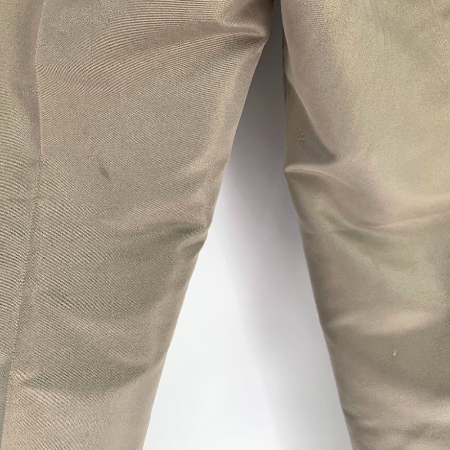 Perry Ellis Perry Ellis Portfolio Khaki Pants Mens 42 x 32 Pants Khaki 100% Polyester Front Flat Front Big & Tall Inseam 32 Pockets Zipper Button Read Stains Size US 42 / EU 58 - 4 Thumbnail
