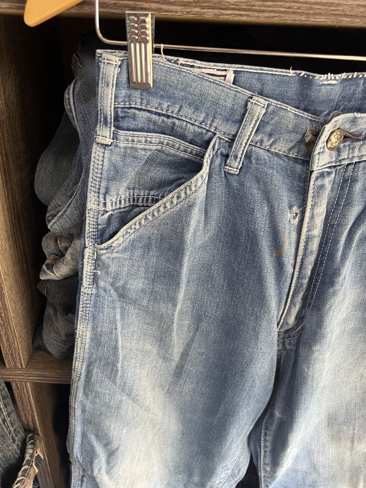 Edwin 🔥Rare Vintage Edwin Carpenter Distressed Denim Size US 26 / EU 42 - 5 Thumbnail