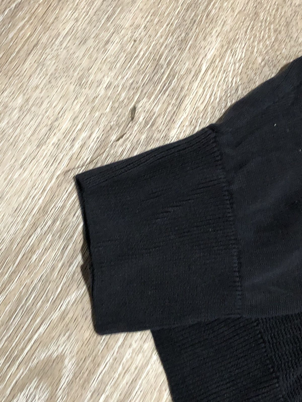 Murano Murano Sweater Mens XL Black Silk Long Sleeve Polo Knit Size US XL / EU 56 / 4 - 2 Thumbnail