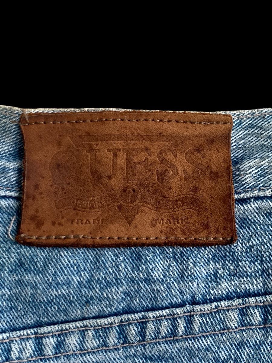 Guess × Japanese Brand × Vintage American Guess Light Blue Baggy Distressed Jeans Size US 34 / EU 50 - 15 Thumbnail