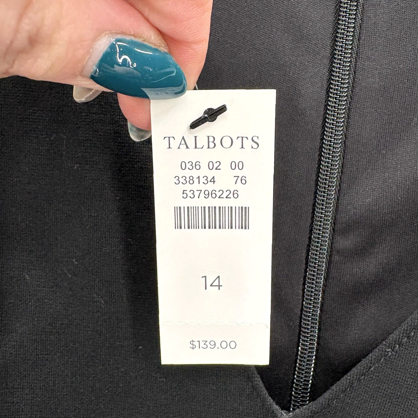 Talbots Talbots Dress Womens 14 Black Sleeveless Sheath Ruffle Little Black Dress NWT Size XL / US 12-14 / IT 48-50 - 4 Thumbnail