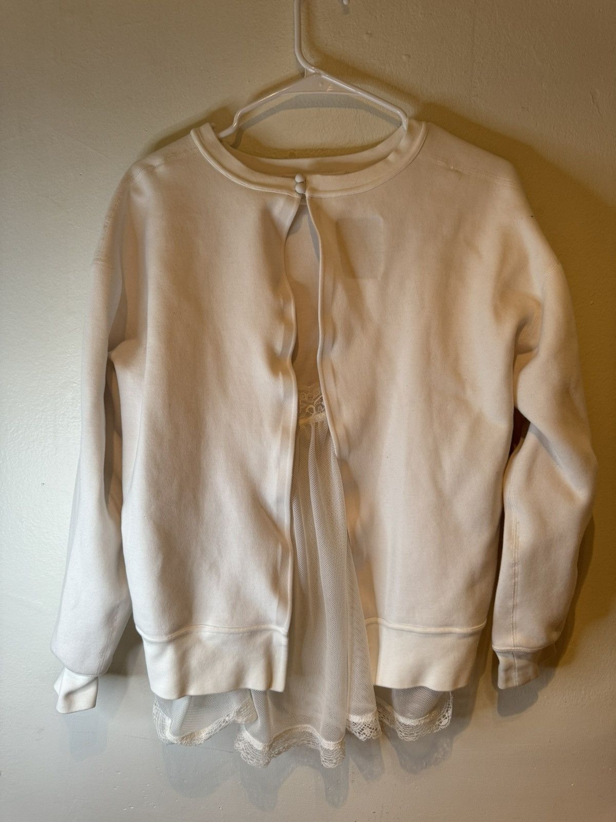 Nike Nike NikeLab Tech Fleece Women's Crew White Size L Size L / US 10 / IT 46 - 4 Thumbnail