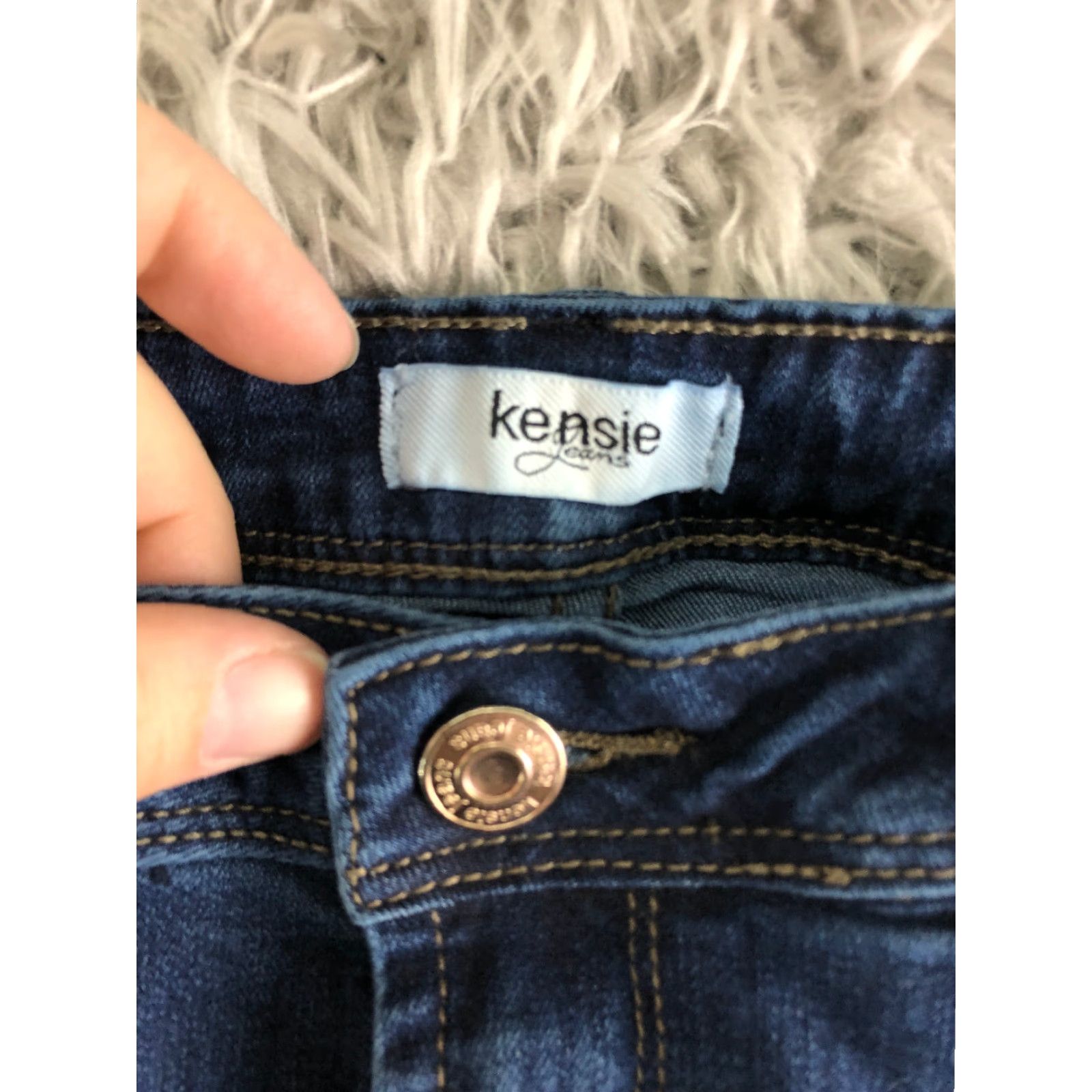 Vintage Kensie Jeans Effortless Ankle Jeans Womens Size 6 Mid Rise Medium Wash Blue Denim Size 28" / US 6 / IT 42 - 7 Thumbnail