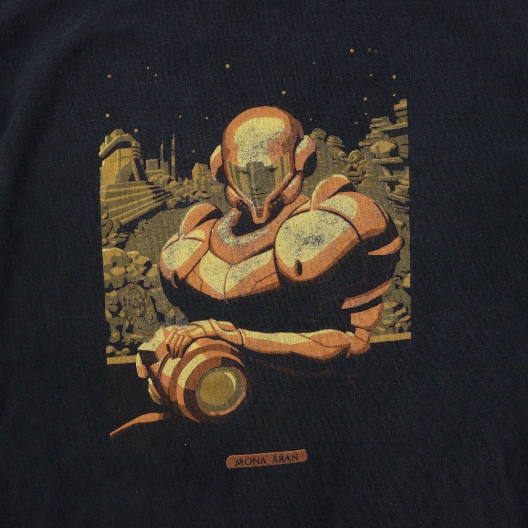 Nintendo Metroid Nintendo Mens T Shirt MONA ARAN BLACK Vintage RARE Medium ALSTYLE Apparel & Activewear Shirt Mens Black Video Game 90s Size US M / EU 48-50 / 2 - 2 Thumbnail
