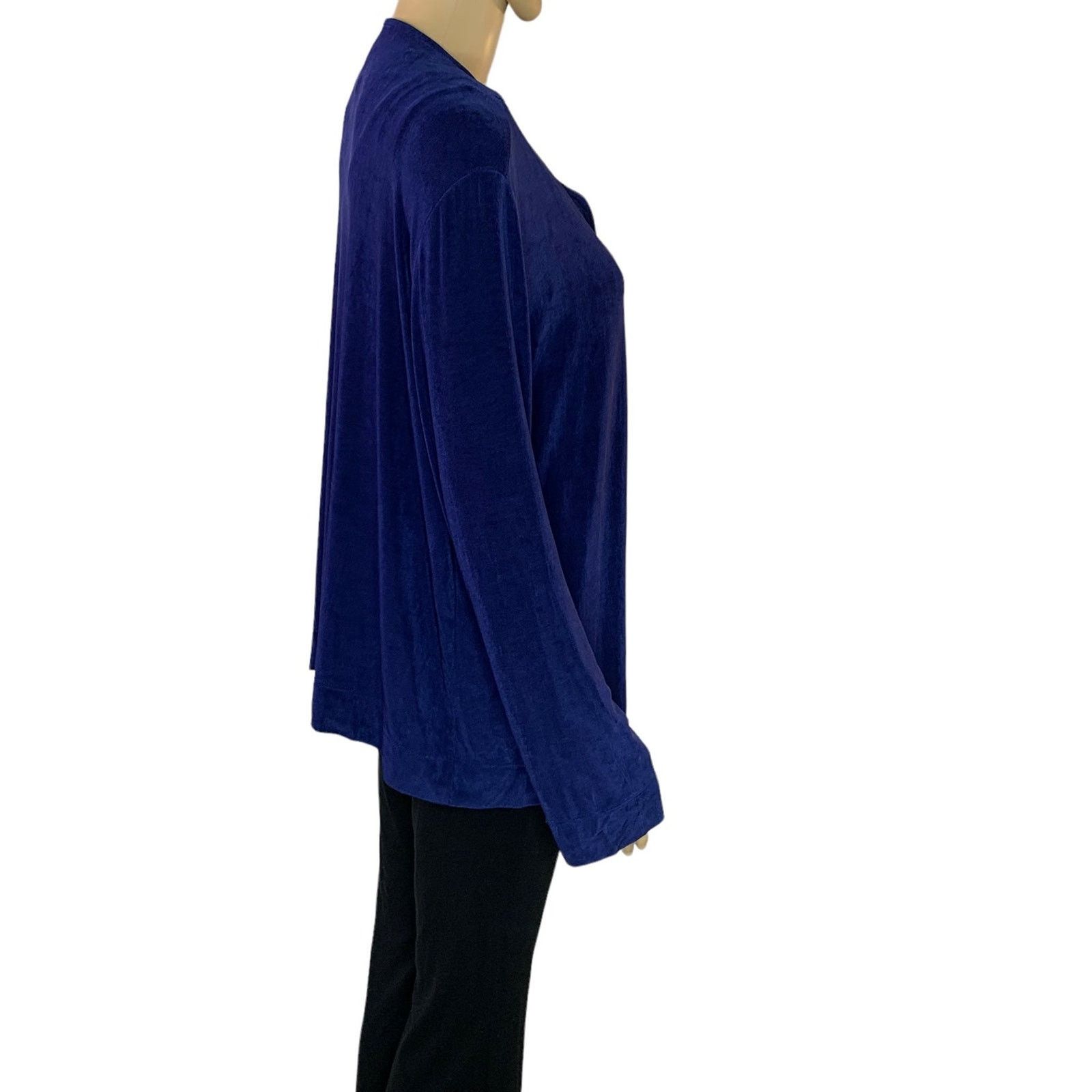 Chicos Chicos Travelers Top Women Size 3 US XL Cardigan Blue USA Size XL / US 12-14 / IT 48-50 - 5 Thumbnail
