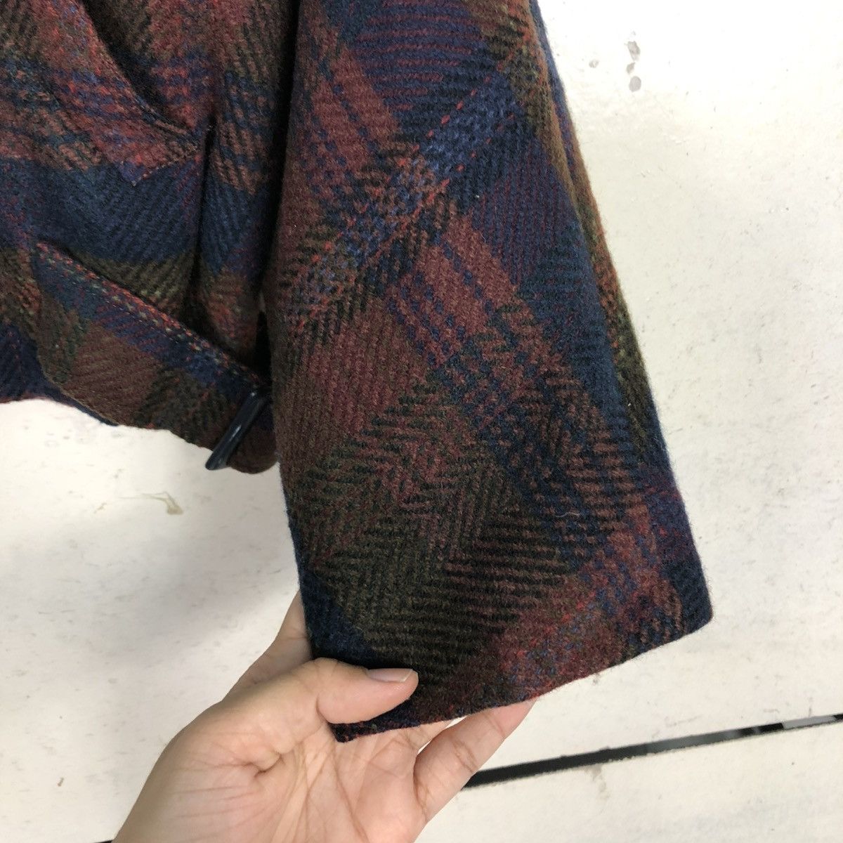 Japanese Brand 🔥VINTAGE WOOL BOMBER JACKET PARACHUTE DESIGN TARTAN GIO Size US M / EU 48-50 / 2 - 17 Thumbnail