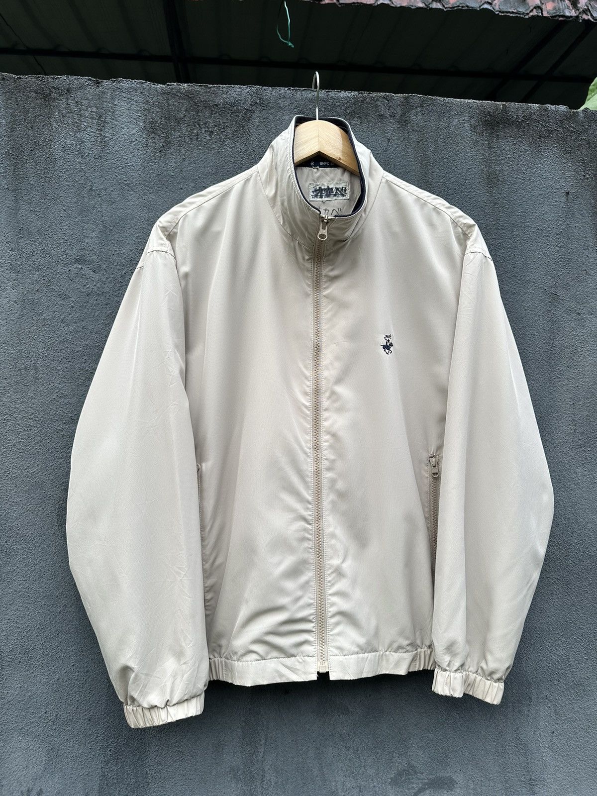 Beverly Hills Polo Club Baverly Hills Polo Club Cream Bomber Jacket Size US M / EU 48-50 / 2 - 4 Thumbnail