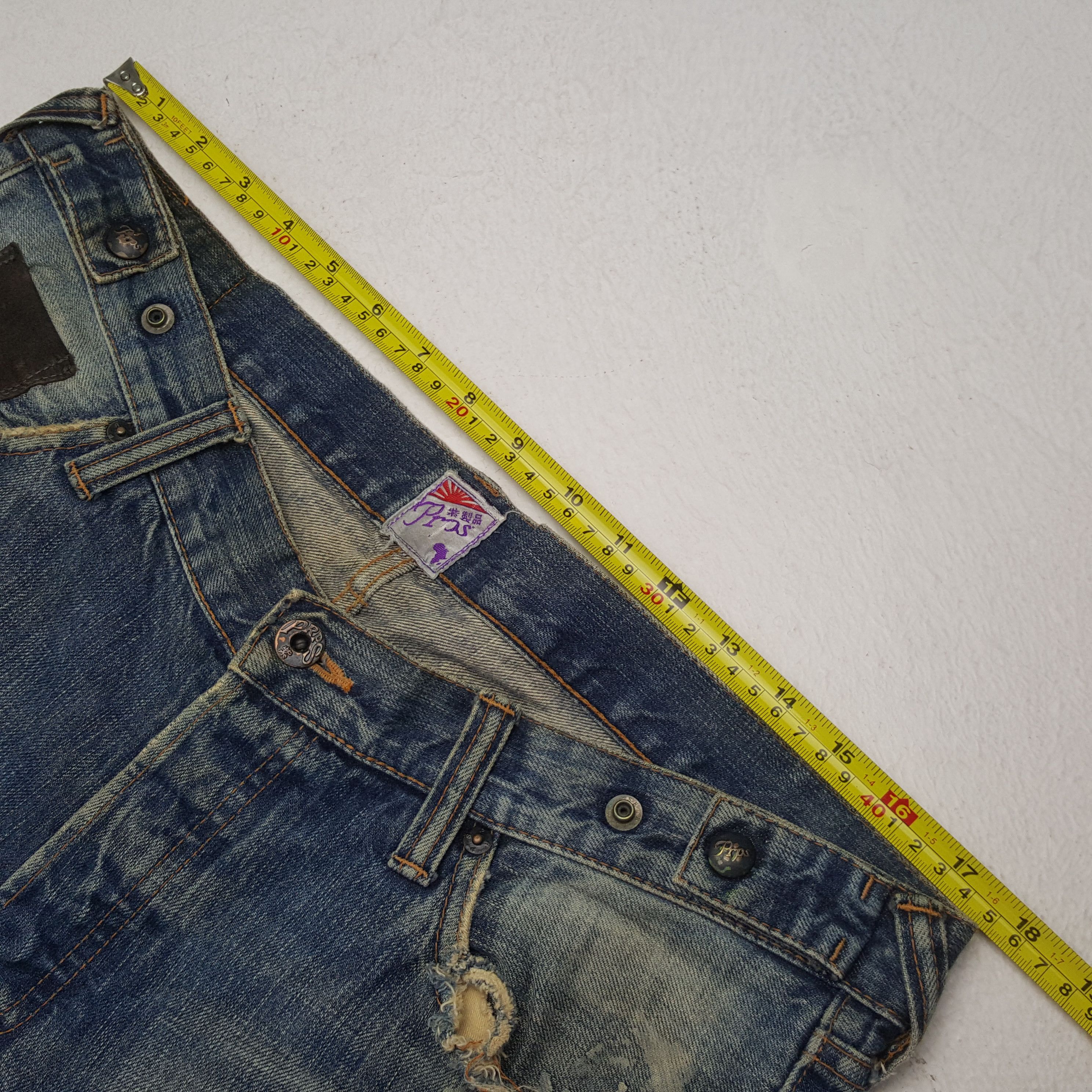 Prps Vintage Prps Japanese Brand Distressed Denim Jeans RR9 Size US 35 - 7 Thumbnail
