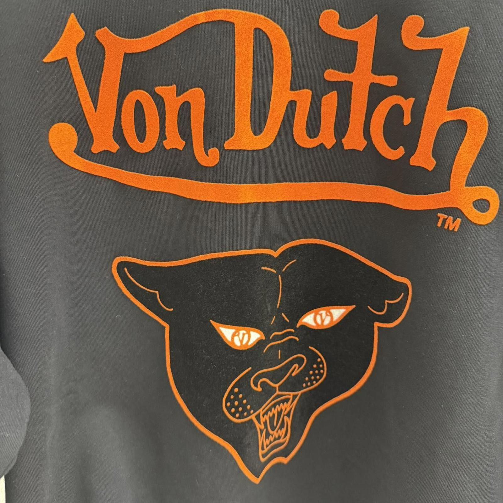 Von Dutch Von Dutch Panther Logo Sweatshirt Black/Orange Size Large Size US L / EU 52-54 / 3 - 2 Thumbnail
