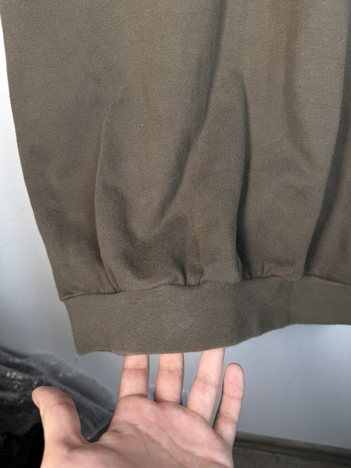 Yves Saint Laurent 90s YSL Sweatshirt 1/4 Olive Vintage Sweater Quarter Zip Size US L / EU 52-54 / 3 - 14 Thumbnail