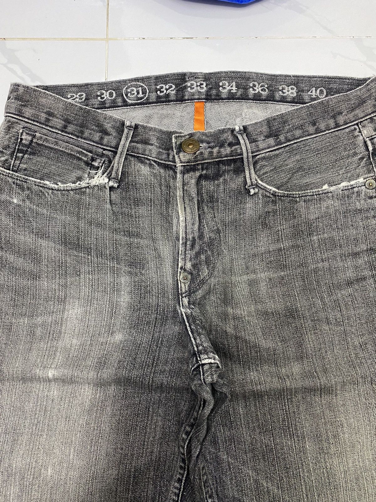 Hysteric Glamour × Japanese Brand FLARE JEANS EARNEST SEWN DISTRESSED DENIM TRUE RELIGION INSP Size US 30 / EU 46 - 6 Thumbnail