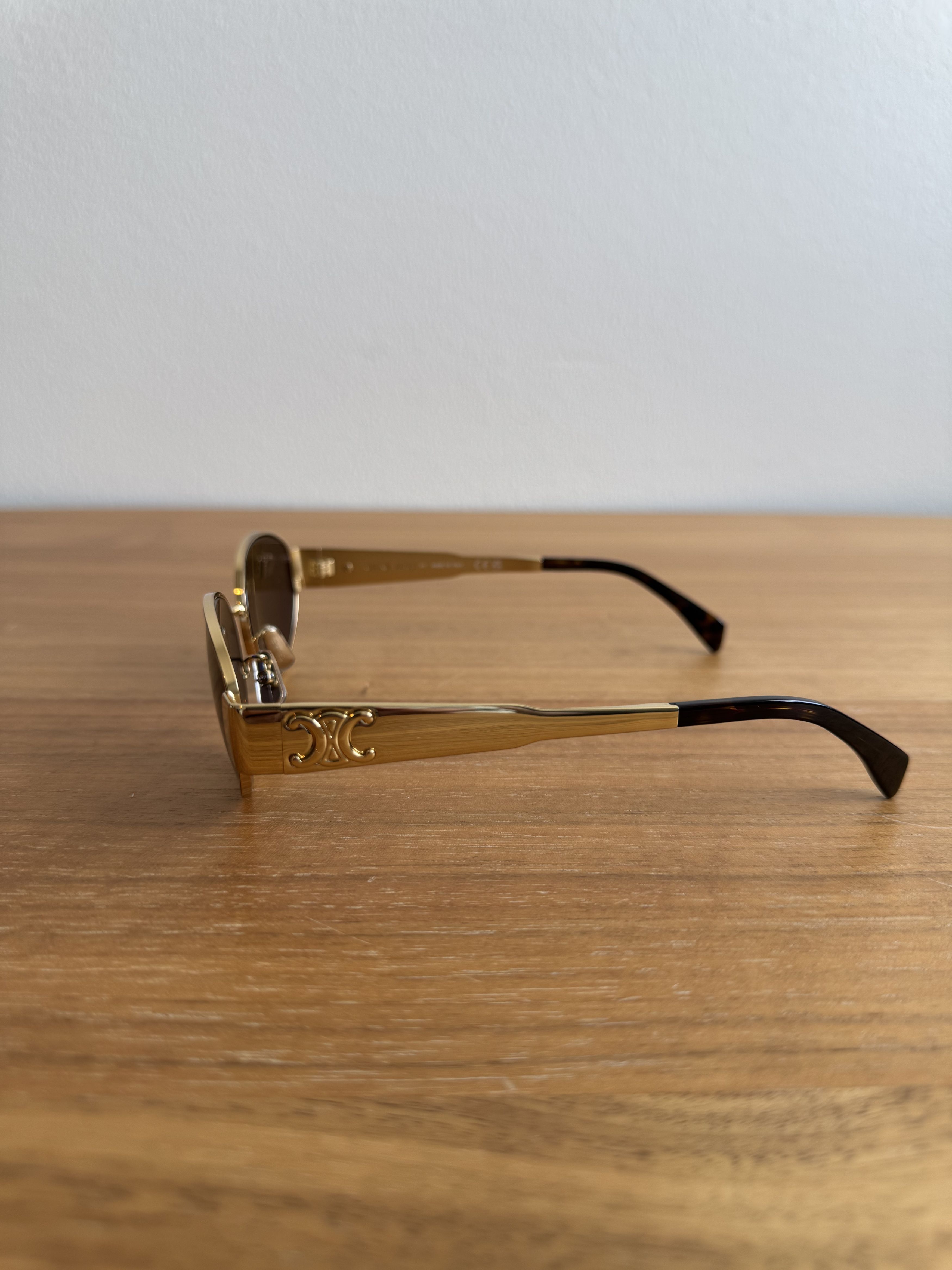 Celine Celine Triomphe Metal 01 Sunglasses Size ONE SIZE - 4 Thumbnail