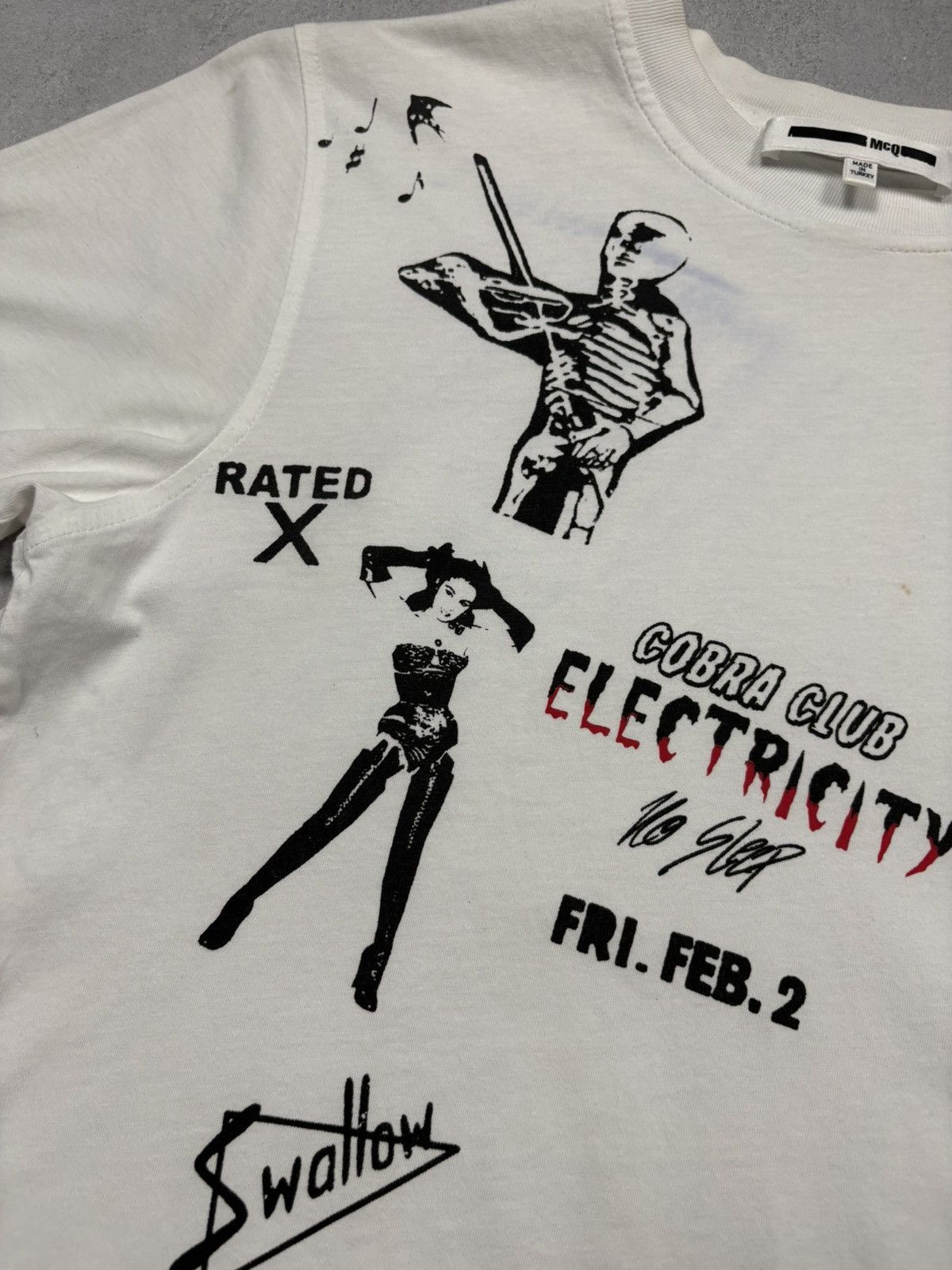 Alexander McQueen McQ Alexander McQueen Cobra Club Electricity Graphic T Shirt Size US S / EU 44-46 / 1 - 3 Thumbnail