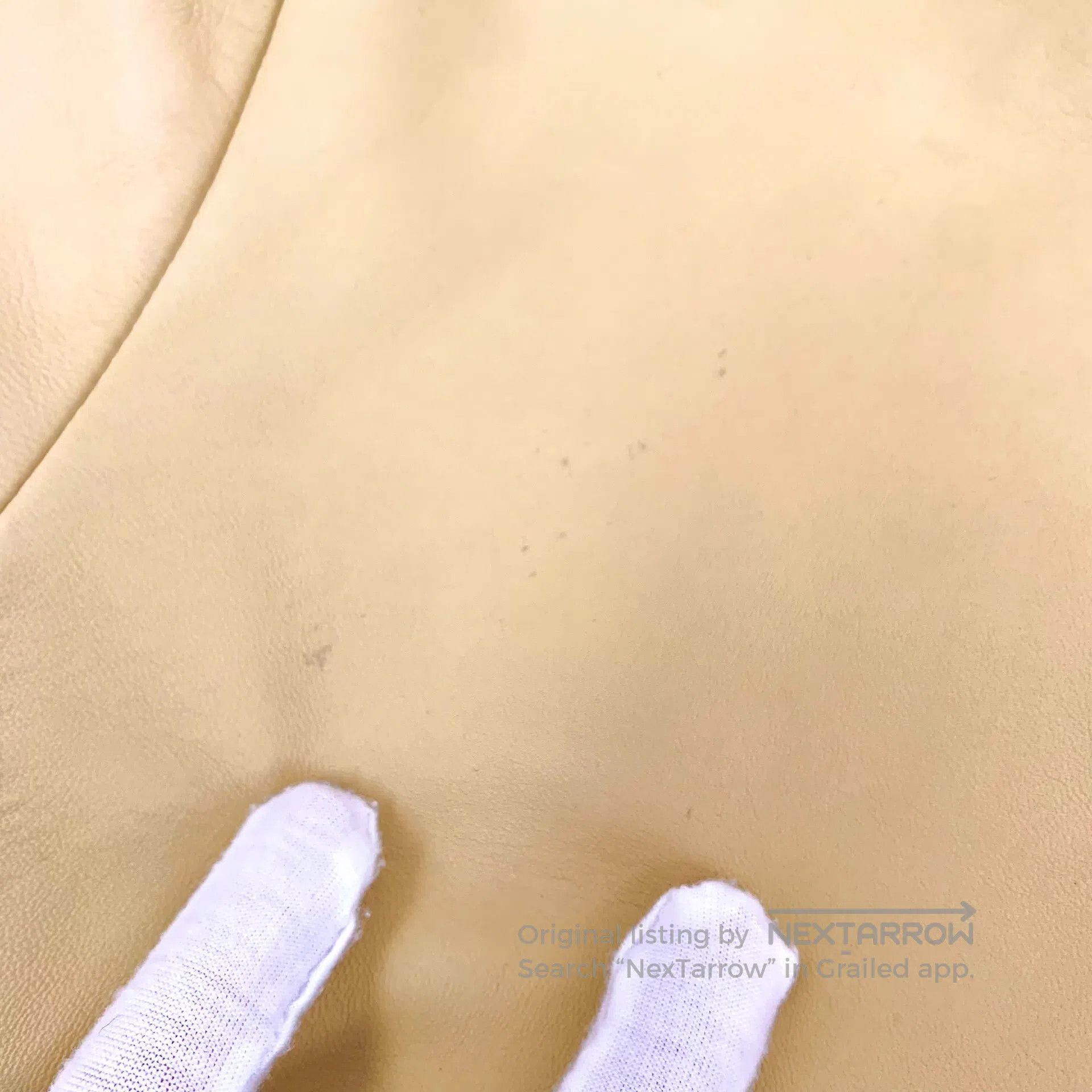 Celine CELINE Light Yellow Sheepskin Back Zipper Design Round Nec Size XS / US 0-2 / IT 36-38 - 9 Thumbnail