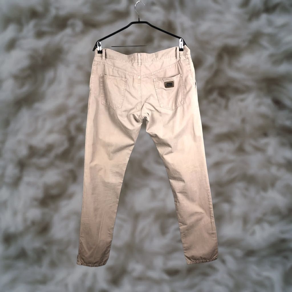 Dolce & Gabbana Dolce&Gabbana Pants Men Brown 50 Cotton Chino Regular Inseam 34.8in Flat Front Logo Vintage No Size US 34 / EU 50 - 1 Thumbnail