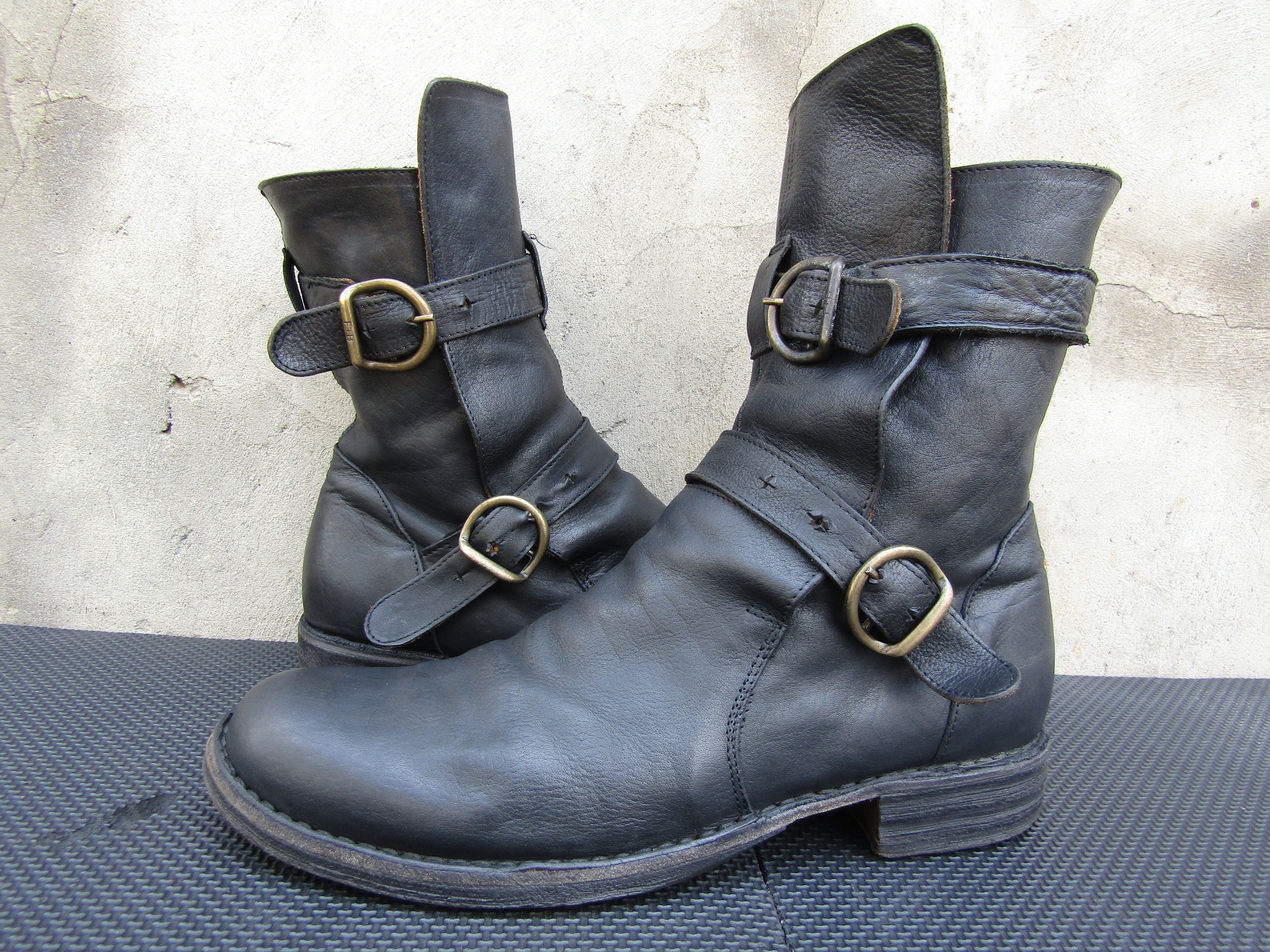 Fiorentini+Baker ETERNITY Leather Moto Strap w Buckle