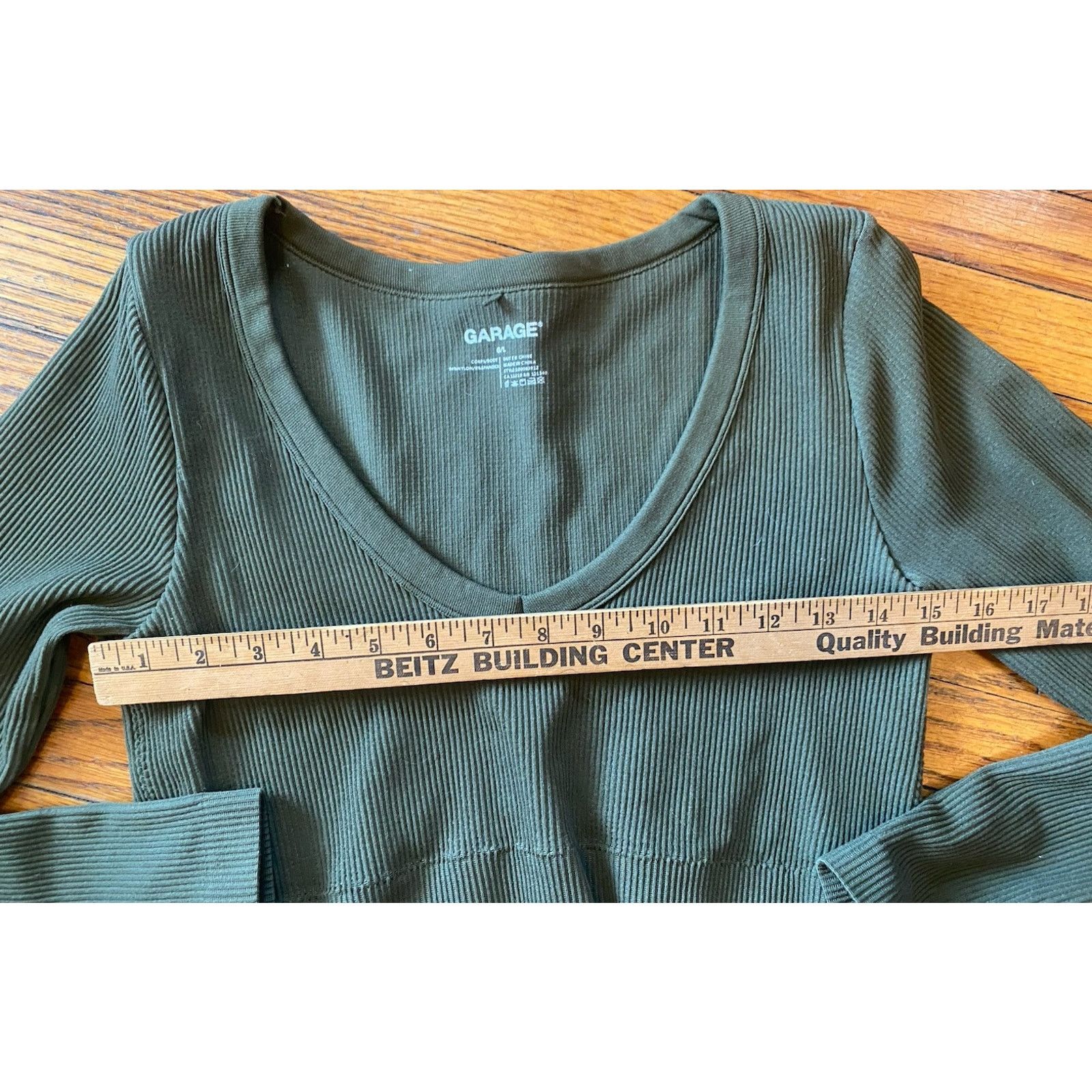 Garage Garage Top Women’s Trending Crop Top Large Olive Green Size L / US 10 / IT 46 - 4 Thumbnail