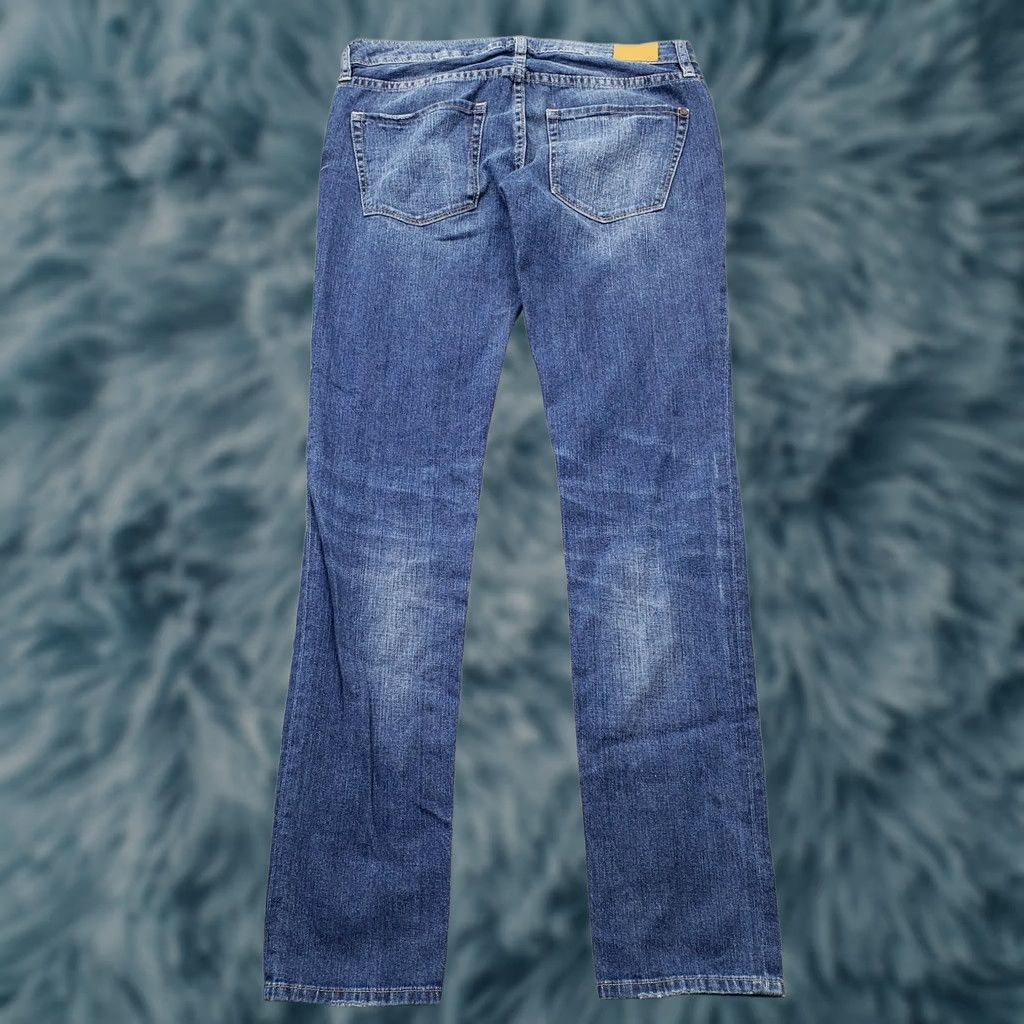Denime Bullhead Skinny Jeans Womens 5 Blue Denim The 215 Slim Slouch Faded Whiskered Jeans Size 27" / US 4 / IT 40 - 1 Thumbnail