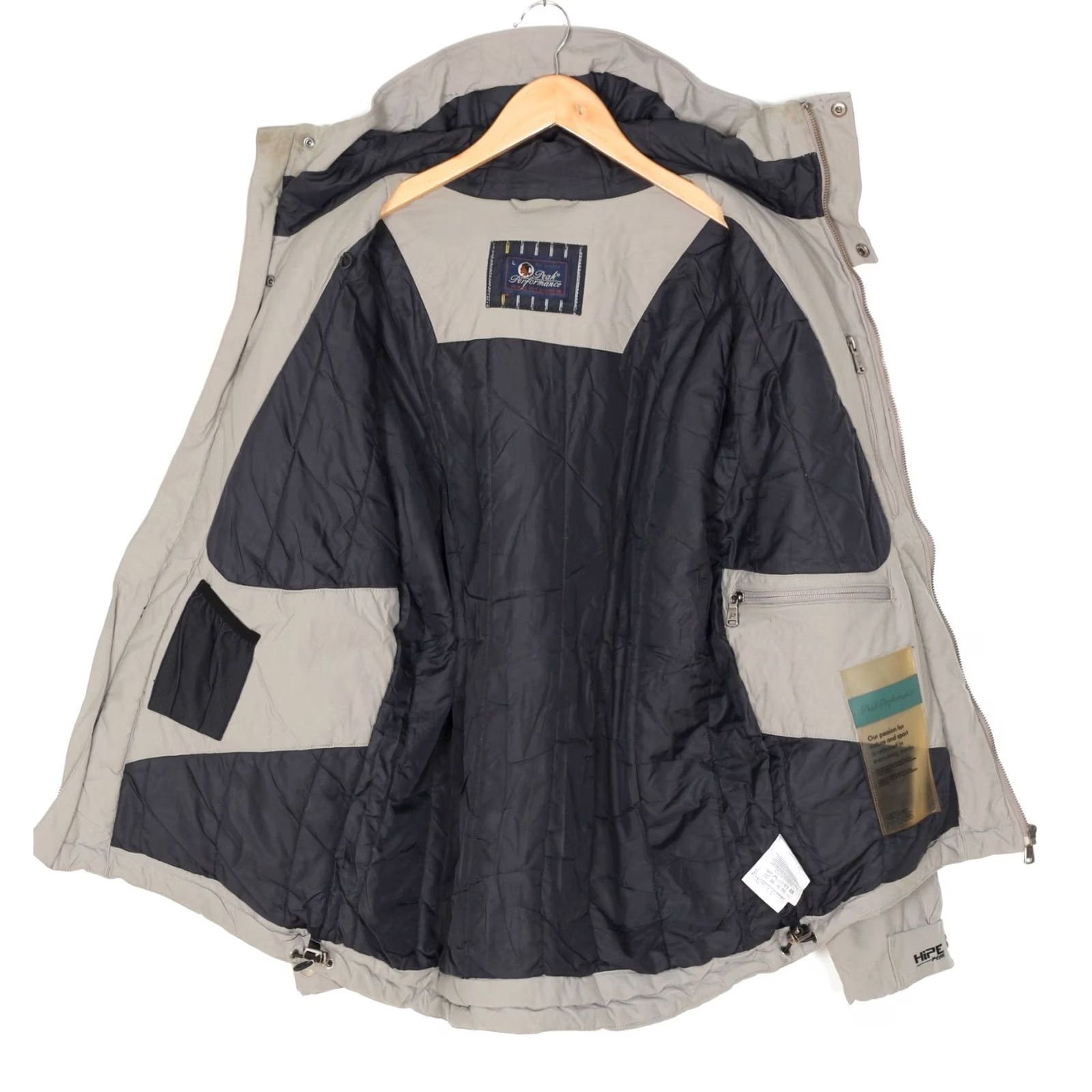 Peak Performance PEAK PERFORMANCE Stanton Jacket Men L Hooded Padded Waterproof Grey MJ4890 Size US L / EU 52-54 / 3 - 3 Thumbnail